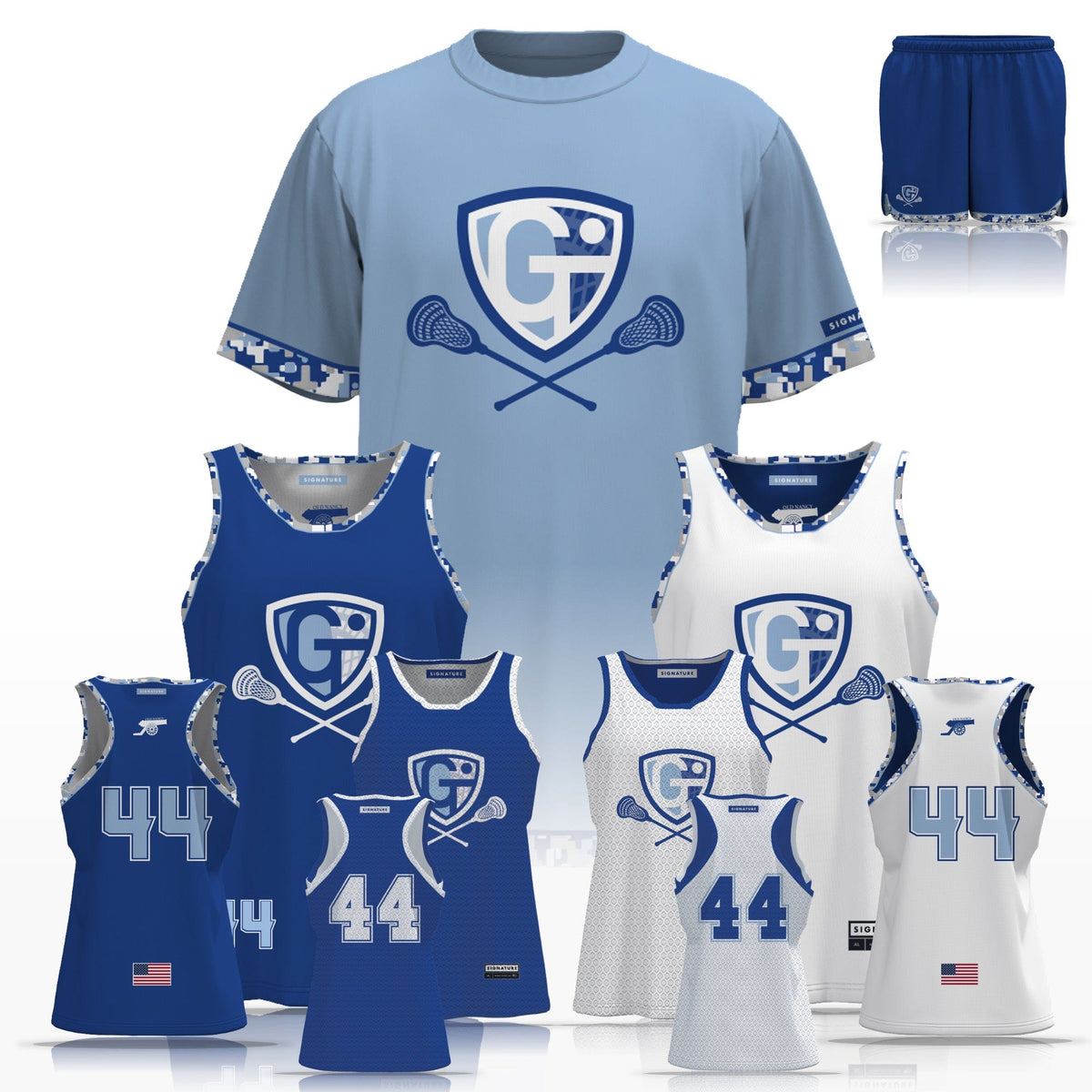 Georgetown-Triton Youth Lacrosse Women's 4 Piece Player Game Package: 3-4 Signature Lacrosse