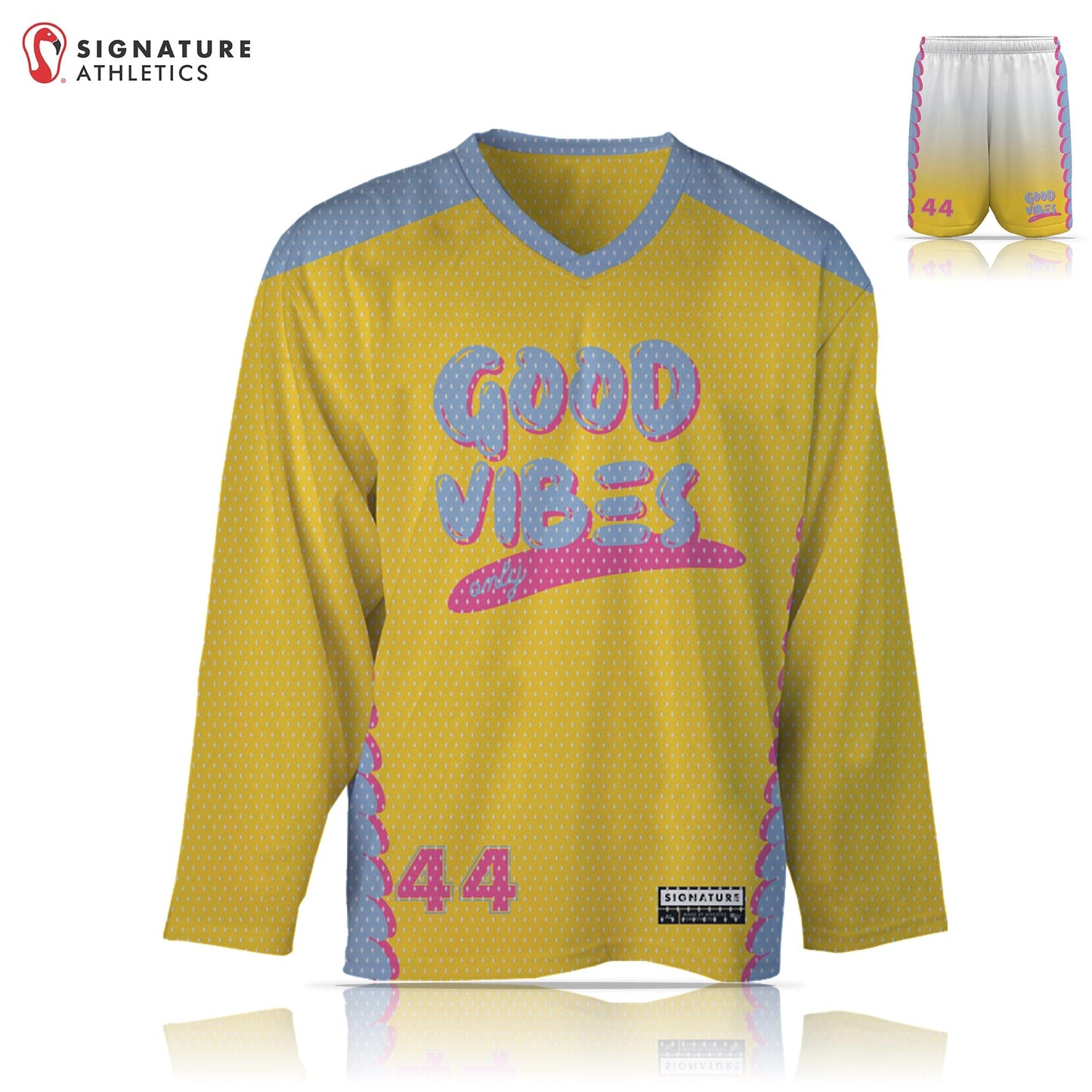 Good Vibes Men's 2 Piece Box Lacrosse: Good Vibes Only Signature Lacrosse