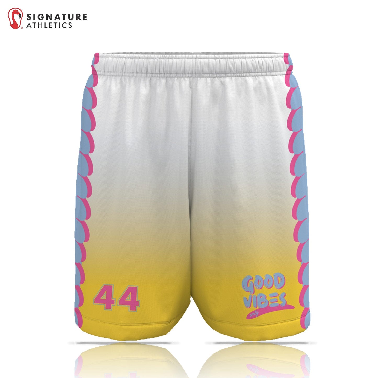 Good Vibes Men's Game Shorts: Good Vibes Only Signature Lacrosse