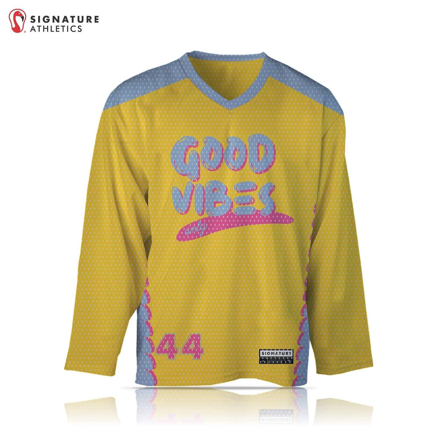 Good Vibes Men's Men's Basic Box Jersey: Good Vibes Only Signature Lacrosse