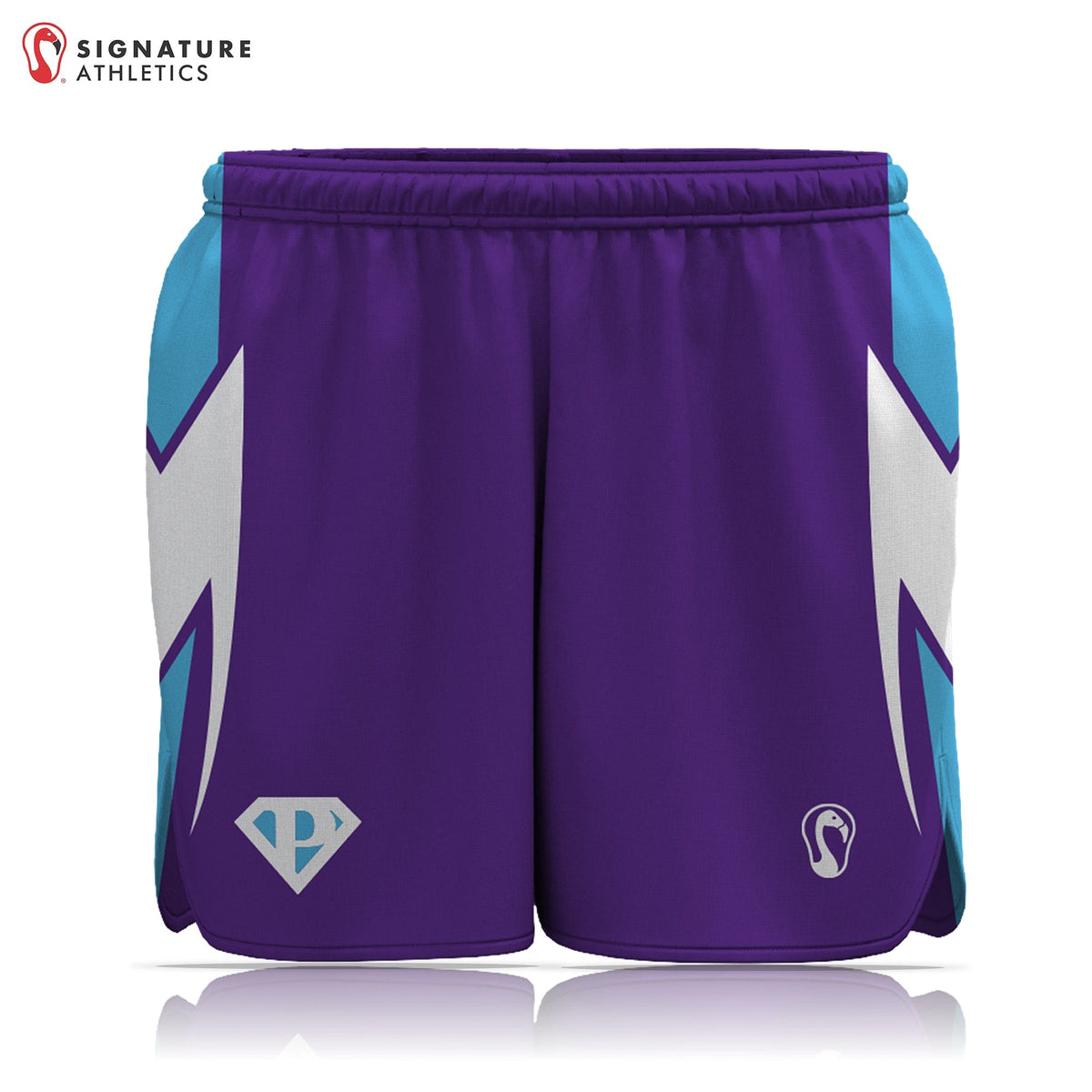 Greece Power Ladies Lacrosse Women's Performance Game Shorts - Basic 2.0:Girls 5-6 Signature Lacrosse