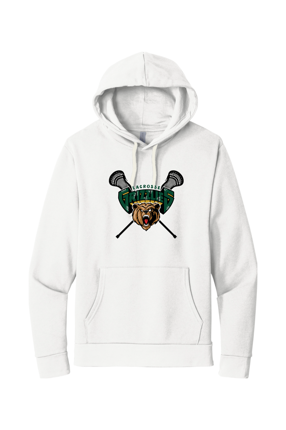 Grizzly Lacrosse Adult Premium Lightweight Hoodie Signature Lacrosse