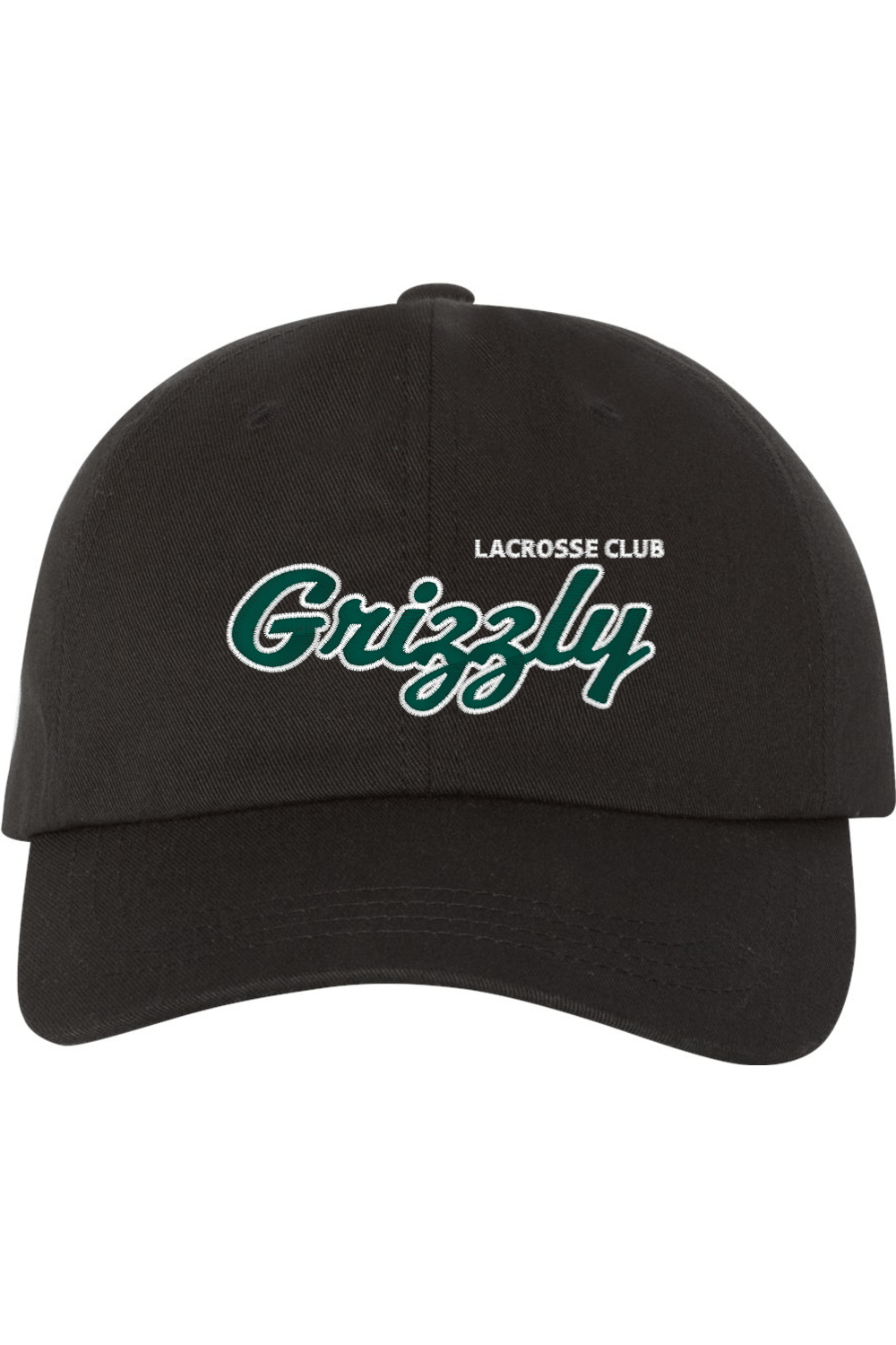 Grizzly Lacrosse Embroidered Dad Hat Signature Lacrosse