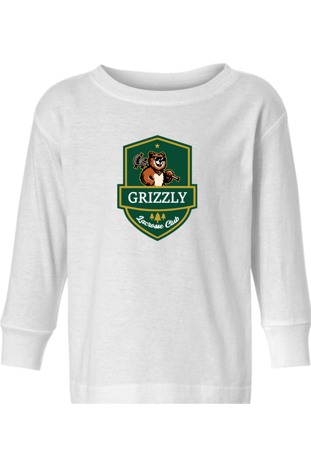 Grizzly Lacrosse Toddler Long Sleeve T-Shirt Signature Lacrosse