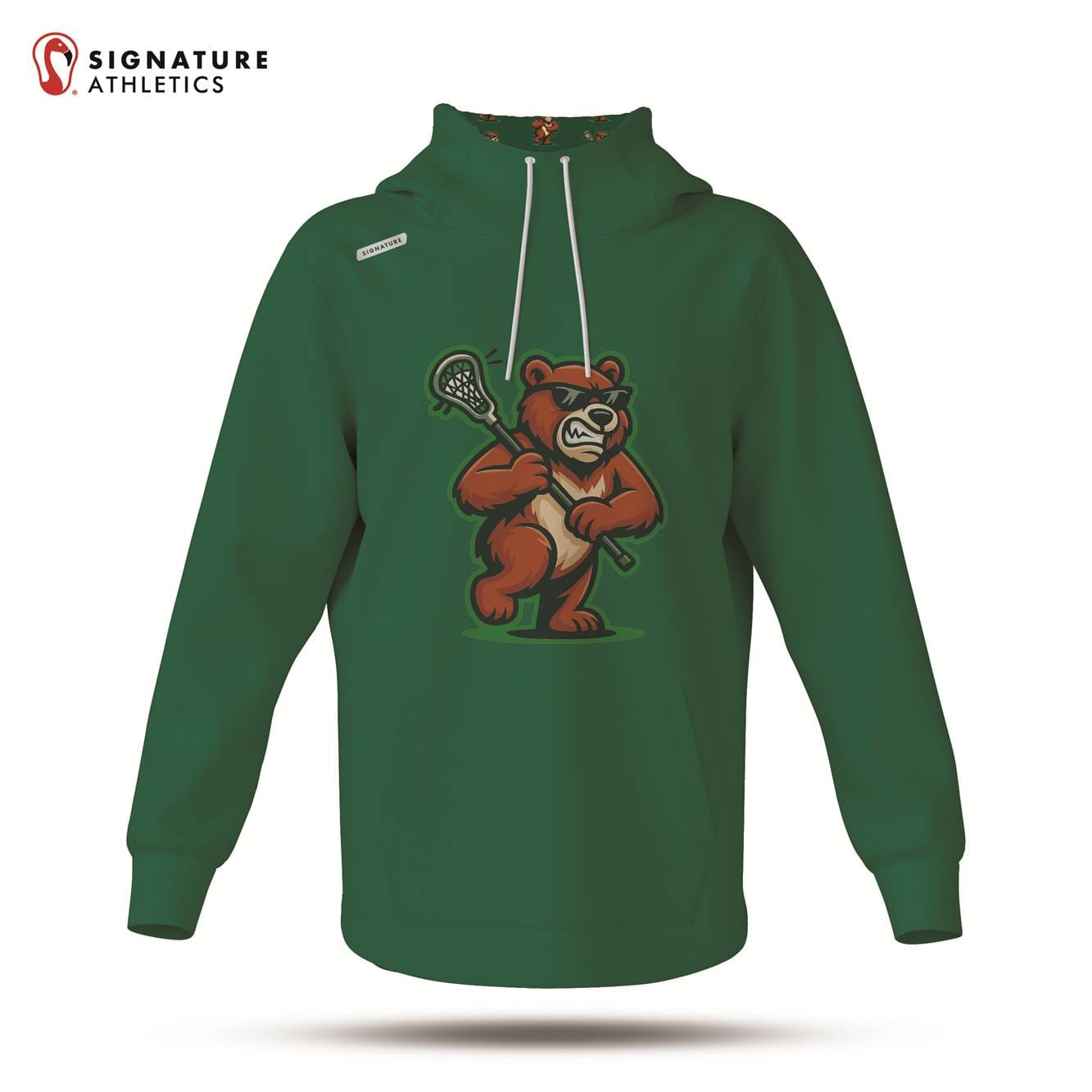 Grizzly LC Men's Dye Sub Scuba Hoodie Signature Lacrosse