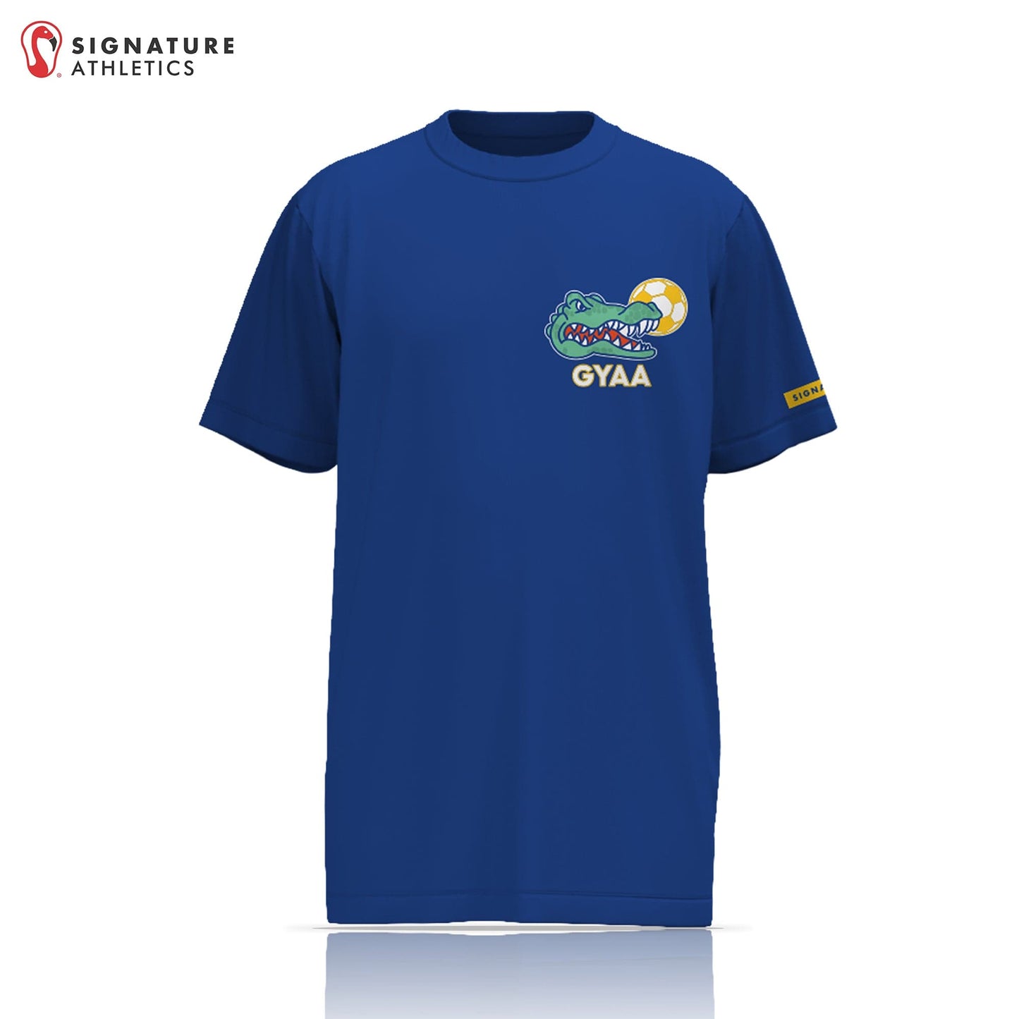 GYAA Goalie Short Sleeve Tech Tee: U10 Signature Lacrosse