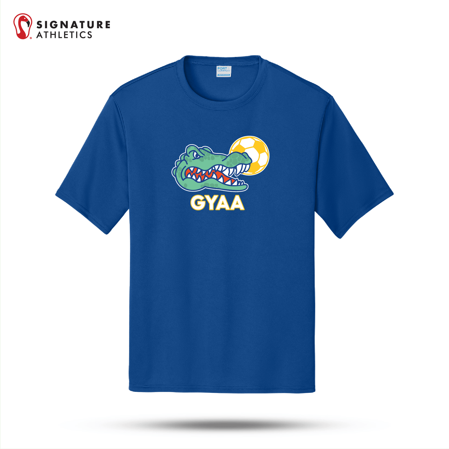 GYAA Men's Port & Co Performance T-Shirt: GYAA Signature Lacrosse