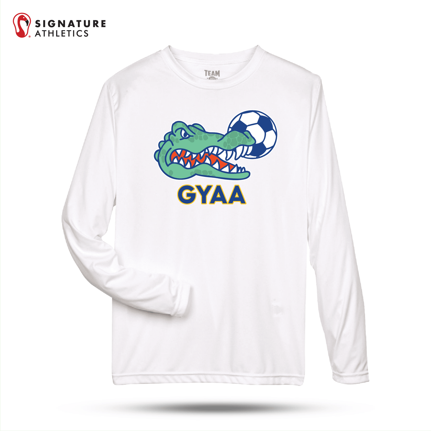 GYAA Men's Zone Performance Long Sleeve T-Shirt: GYAA Signature Lacrosse