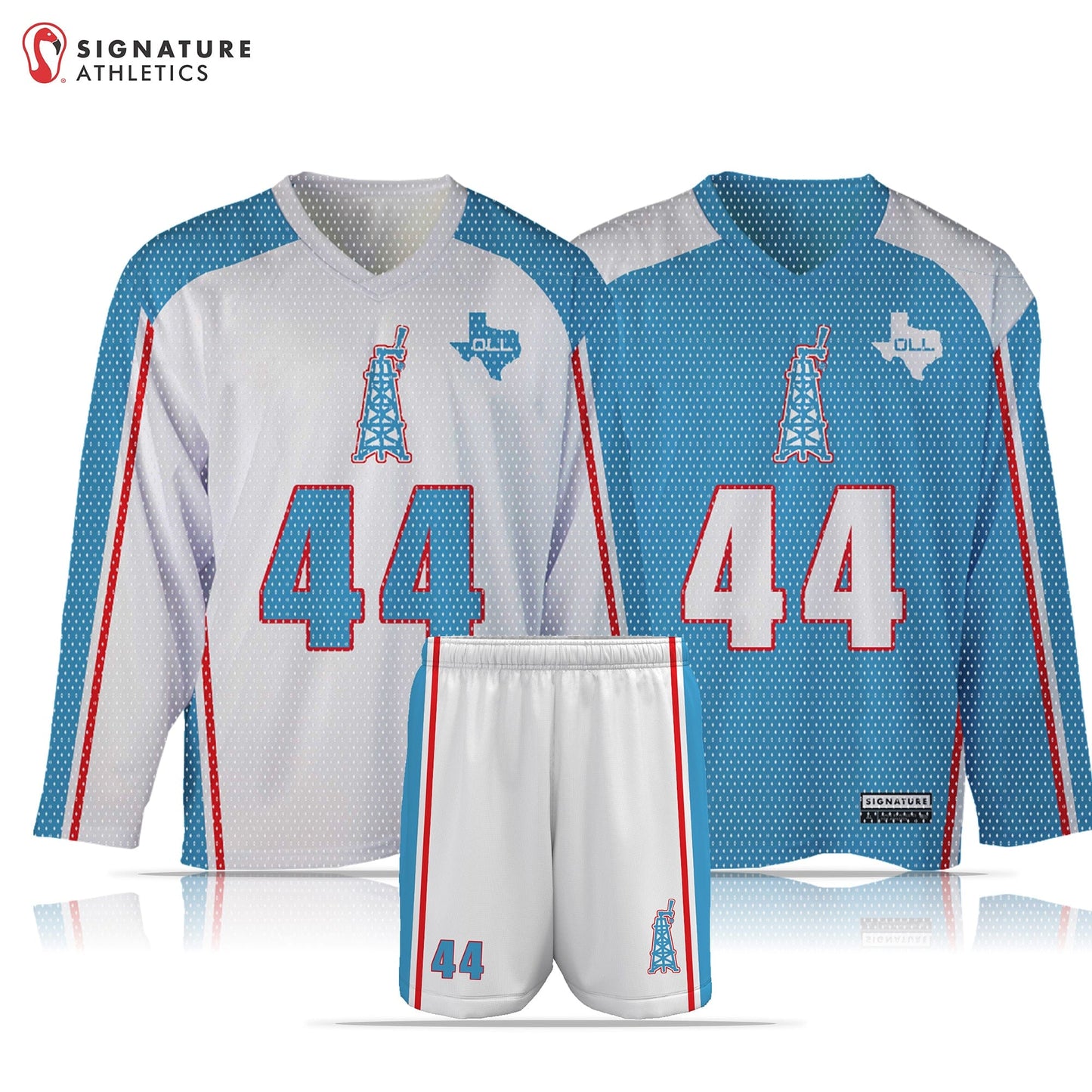 H-Town Men's 3 Piece Player Goalie Package: H-Town 50-832 Signature Lacrosse