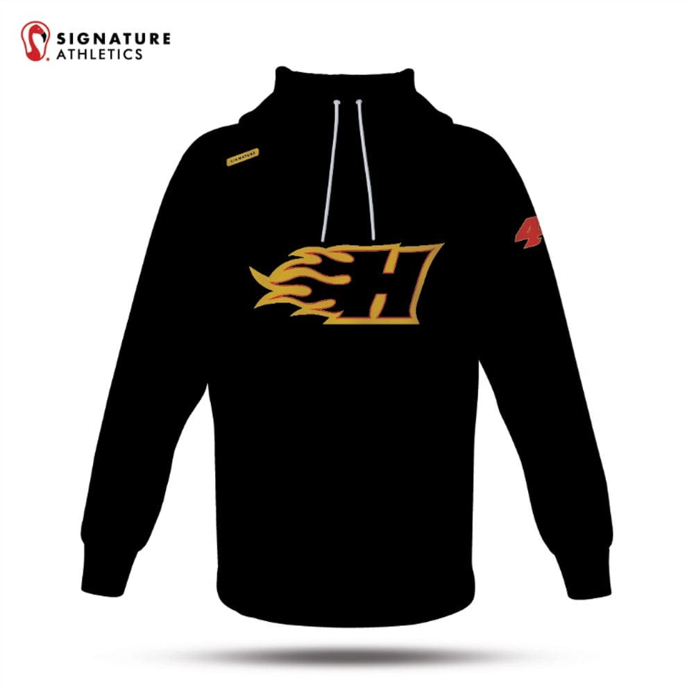 Haverford Blaze Lacrosse Dye Sub Scuba Hoodie: Haverford Blaze Signature Lacrosse