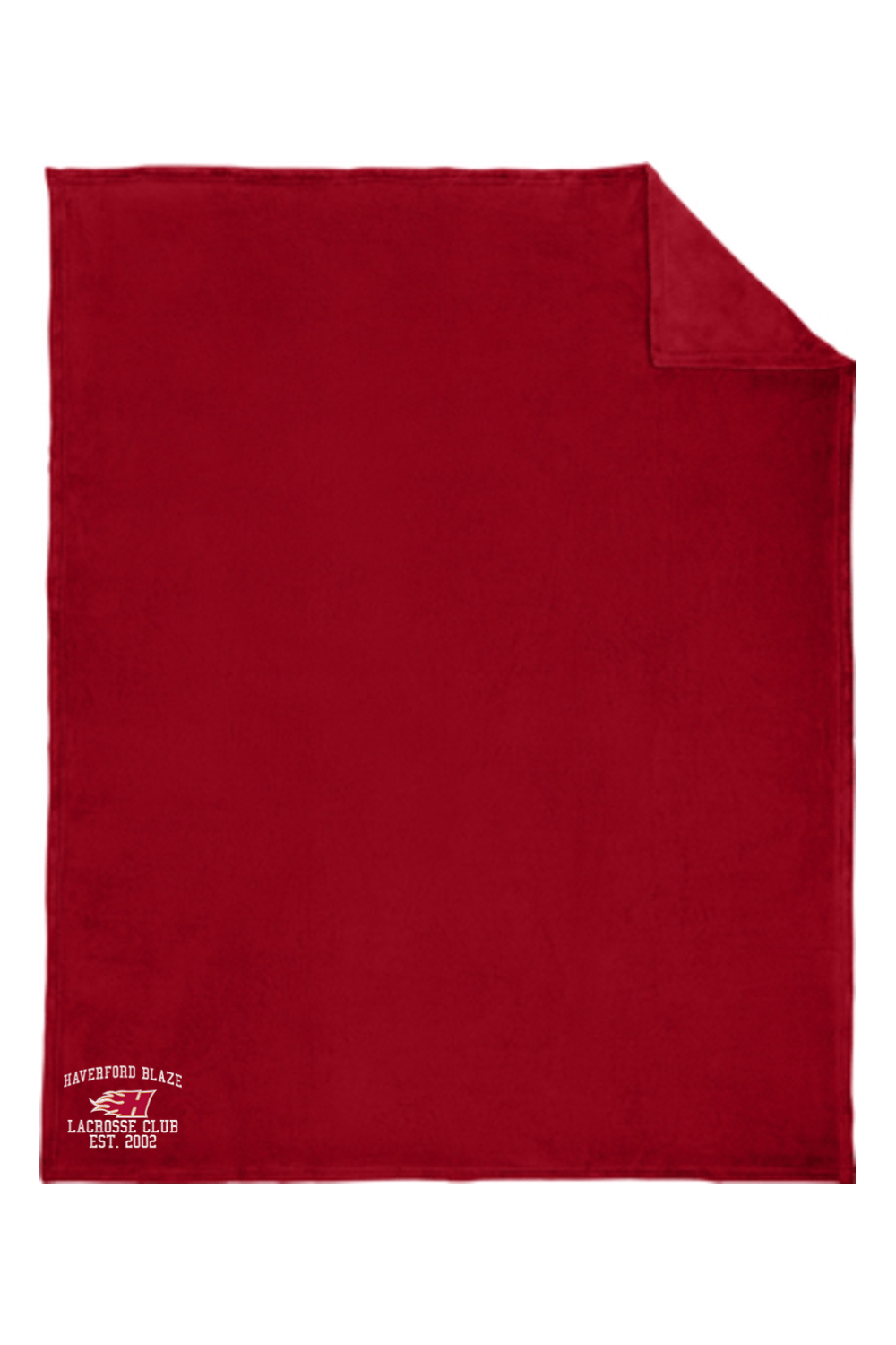 Haverford Blaze Lacrosse Port Authority Ultra Plush Blanket Signature Lacrosse