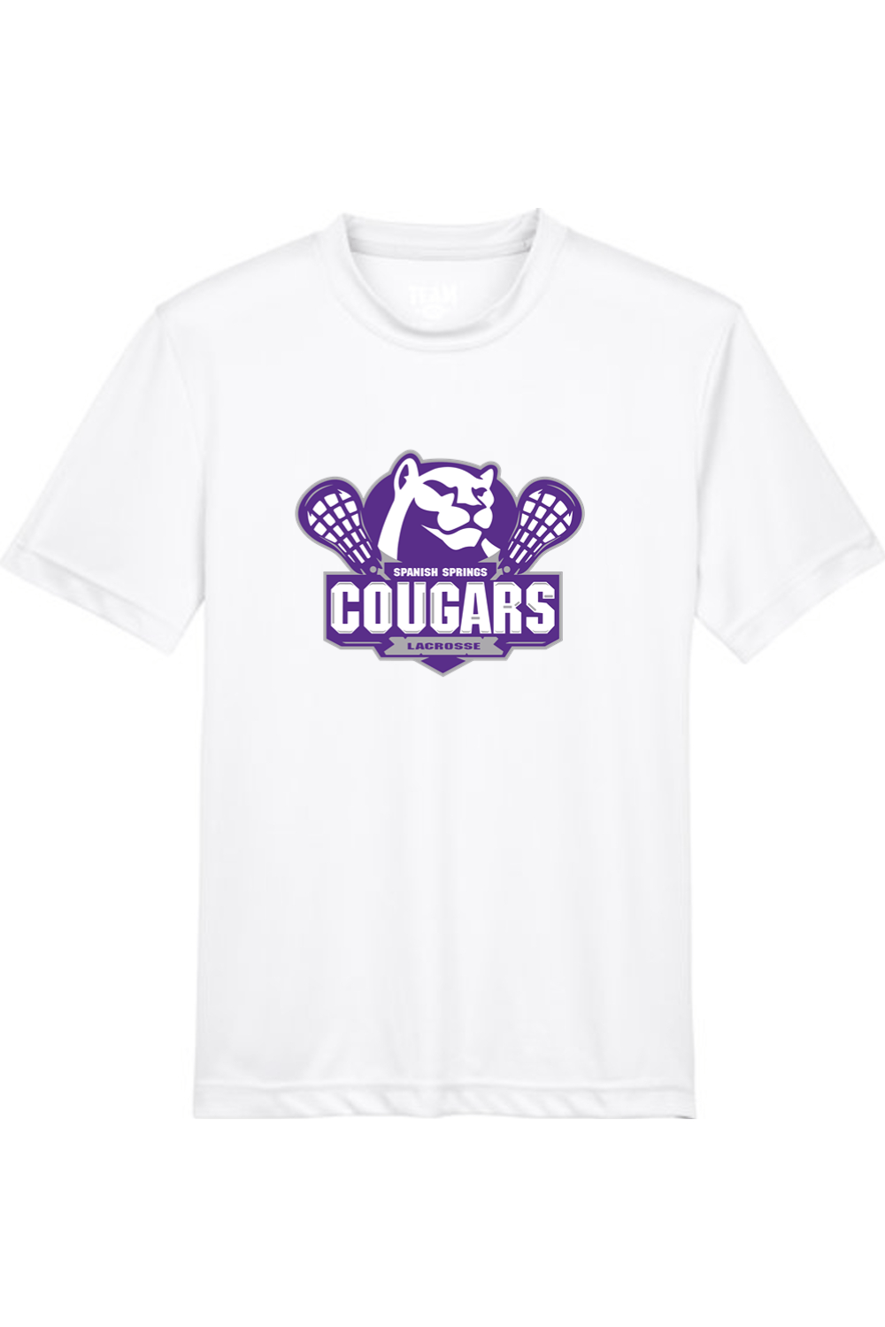 HS Cougars Youth Athletic T-Shirt Signature Lacrosse