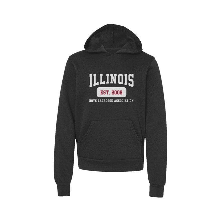 Illinois Boys Lacrosse Premium Youth Hoodie Signature Lacrosse