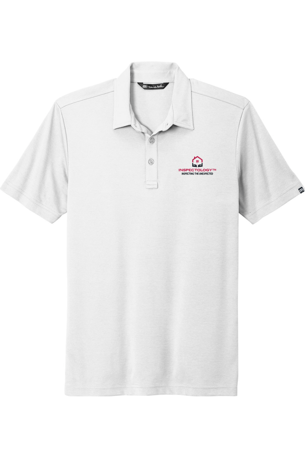 Inspectology Men's Embroidered Travis Mathew Oceanside Solid Polo Signature Lacrosse