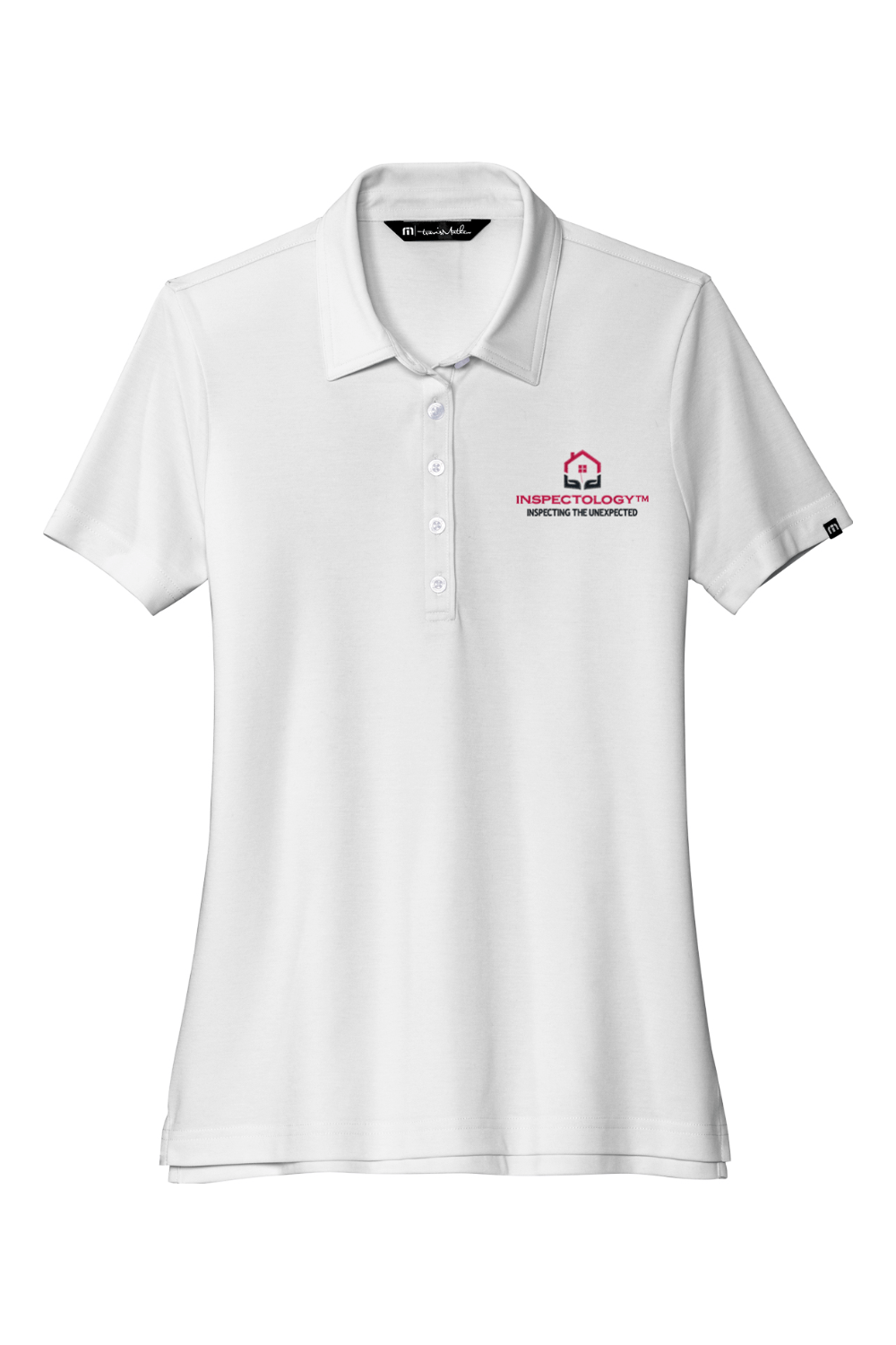 Inspectology Women's Embroidered Travis Mathew Ladies Oceanside Solid Polo Signature Lacrosse