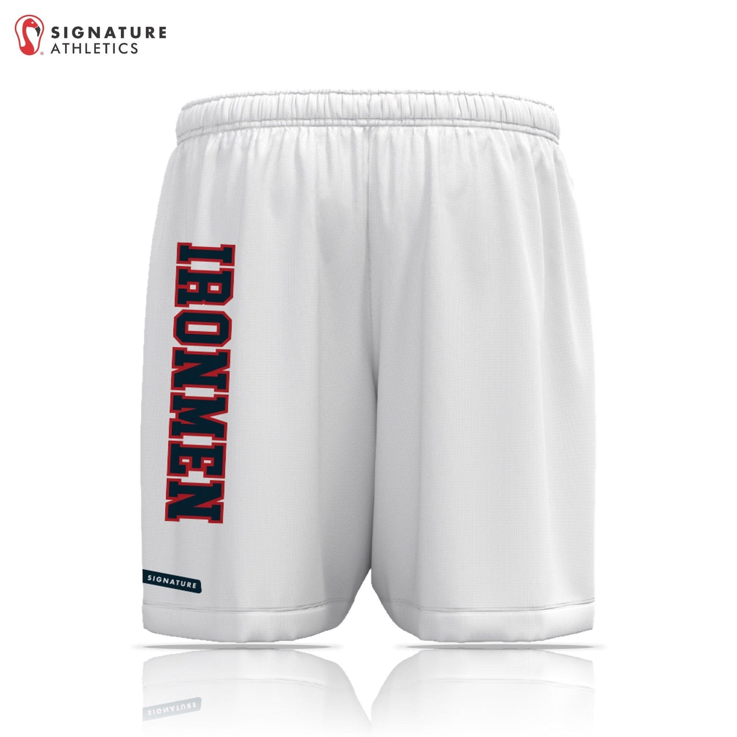 Ironmen Lacrosse Men's White Game Shorts Signature Lacrosse