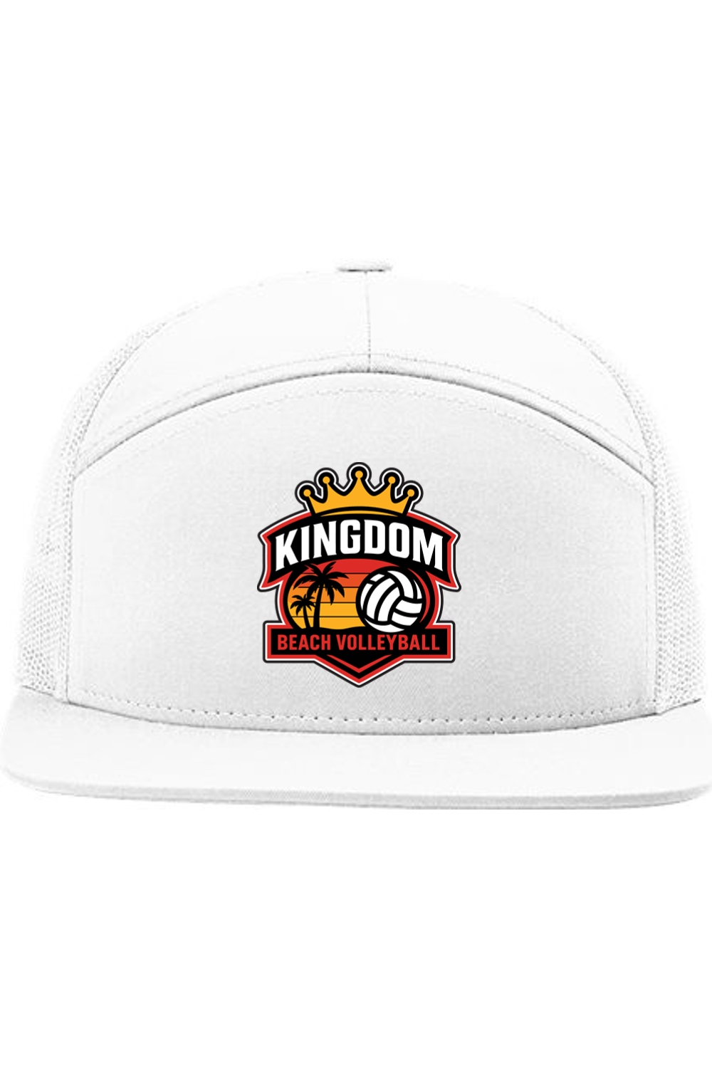 Kingdom Beach Volleyball Richardson Seven-Panel Trucker Cap Signature Lacrosse