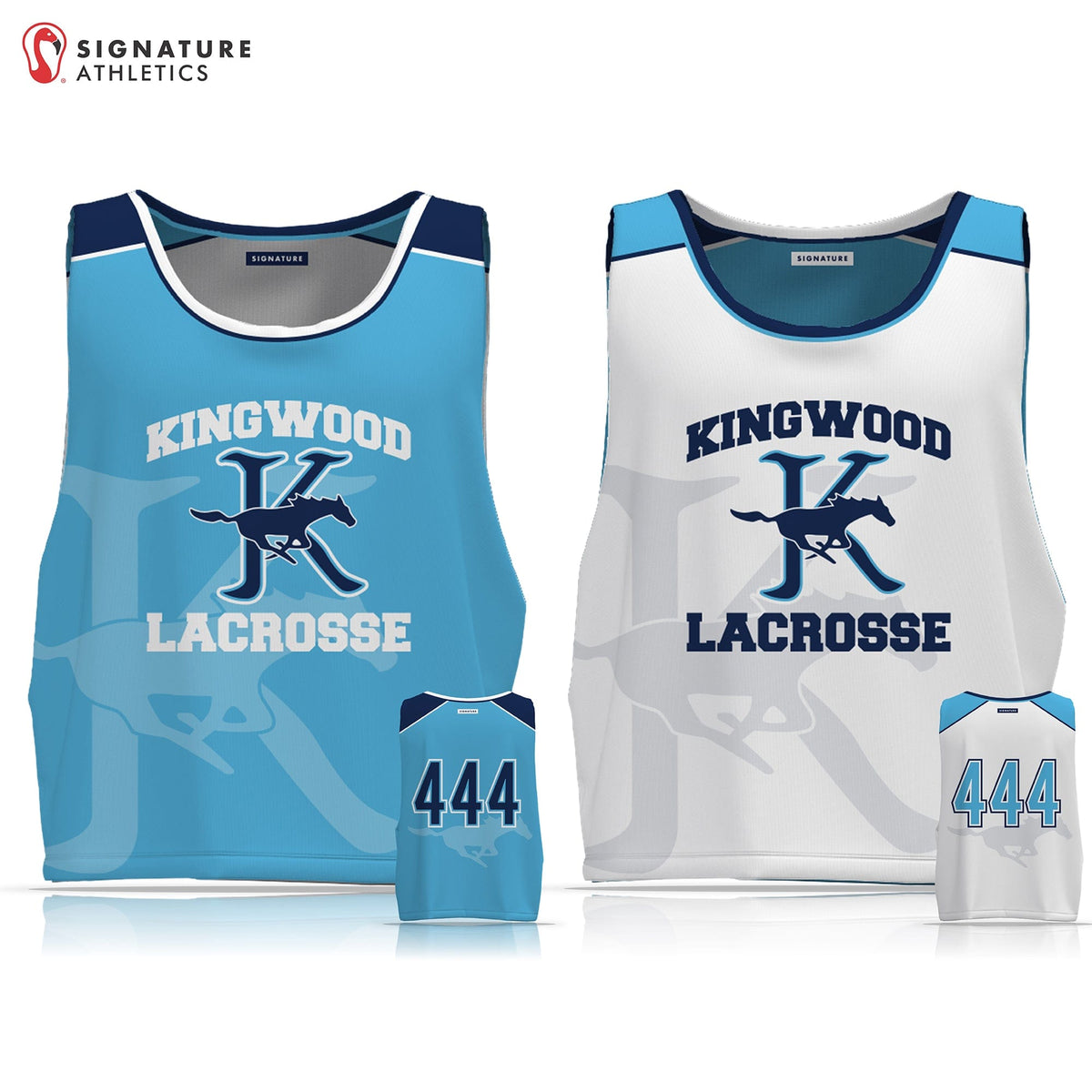 Kingwood Lacrosse Men's Reversible Practice Pinnie - SS: 6U Signature Lacrosse