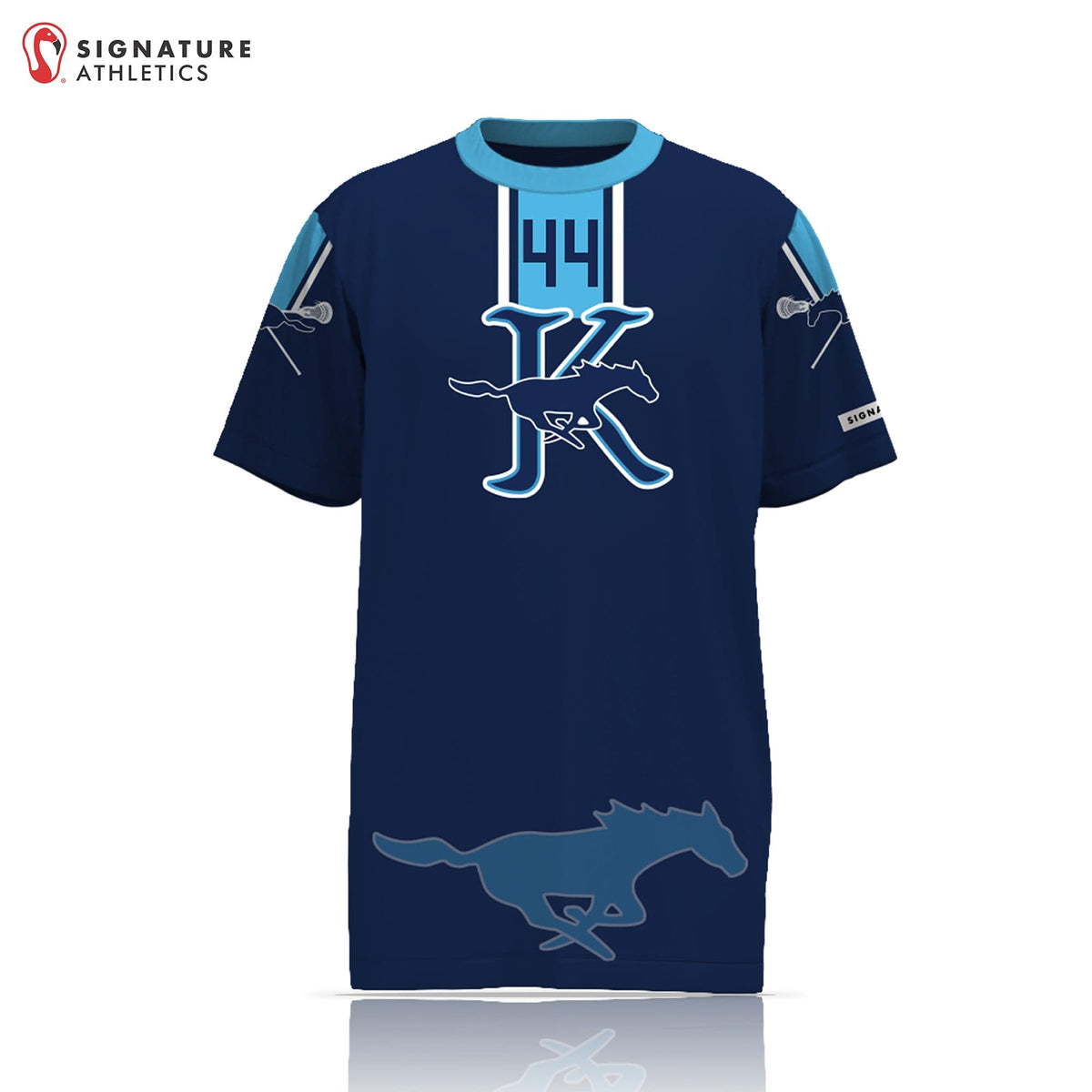 Kingwood Lacrosse Player Short Sleeve Shooting Shirt: 8U Signature Lacrosse