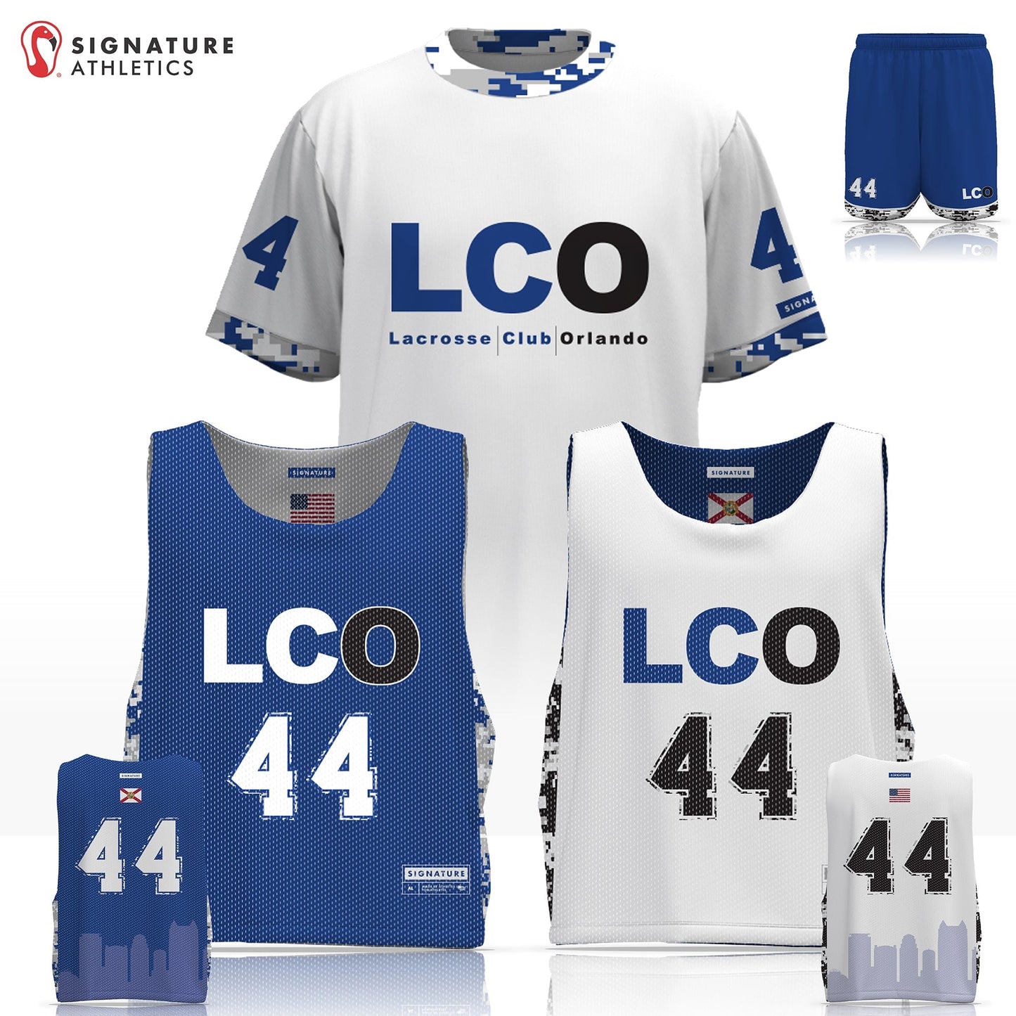 Lacrosse Club Orlando Men's 3 Piece Player Game Package: 10U Signature Lacrosse