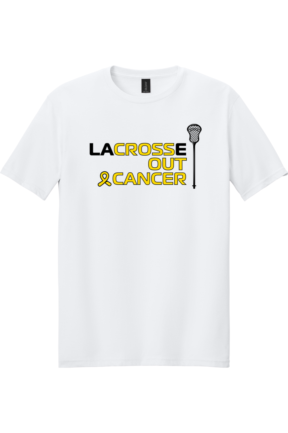 Lacrosse Out Cancer Gildan Softstyle T-Shirt Signature Lacrosse