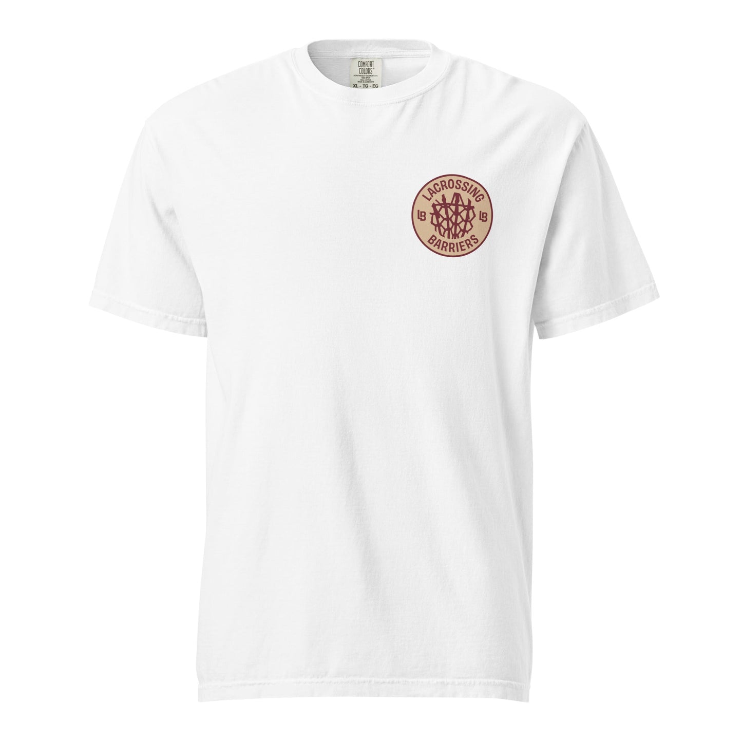 Lacrossing Barriers Garment-Dyed Heavyweight T-Shirt Signature Lacrosse
