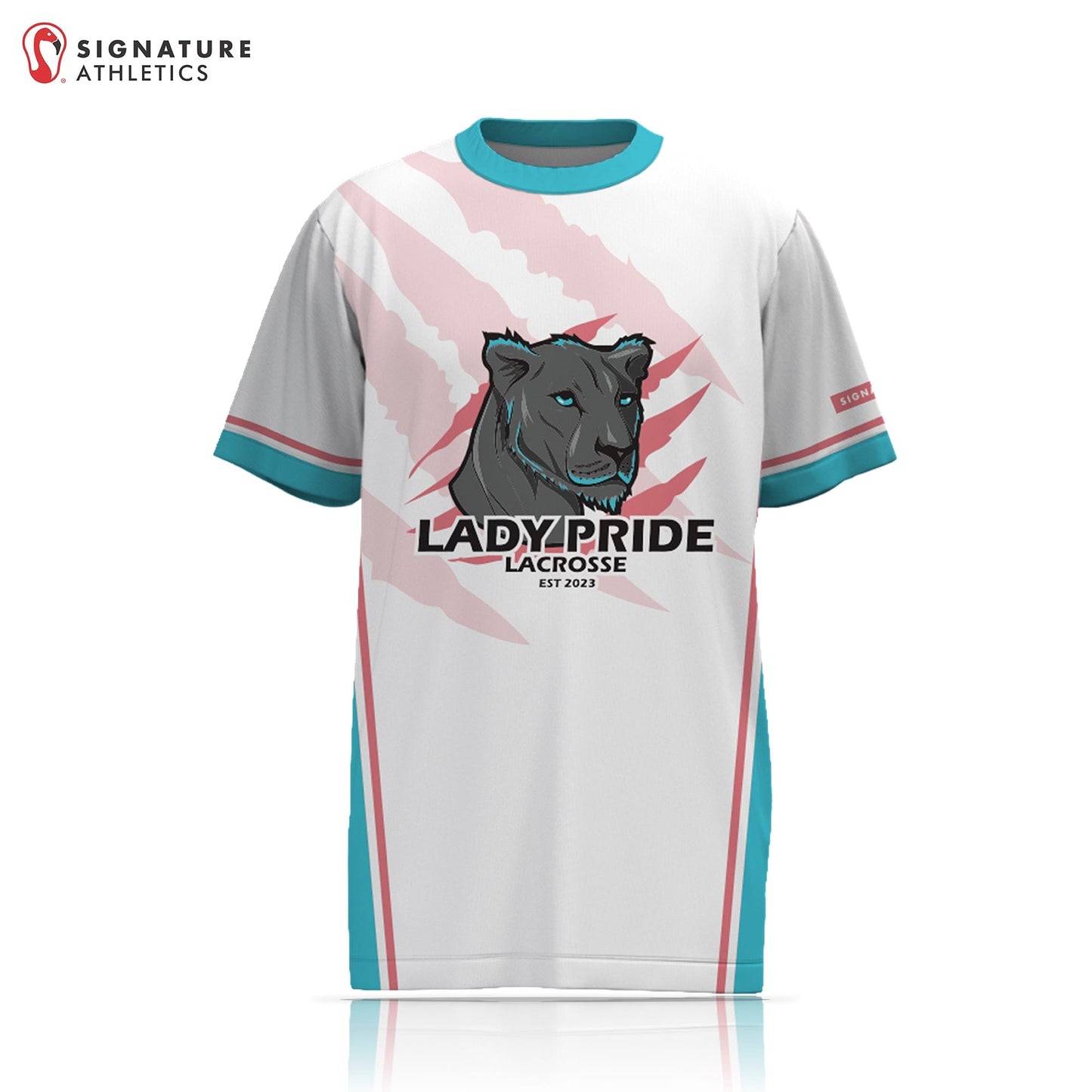 Lady Pride Women's Coaches White Short Sleeve Tech Tee: Coaches Signature Lacrosse