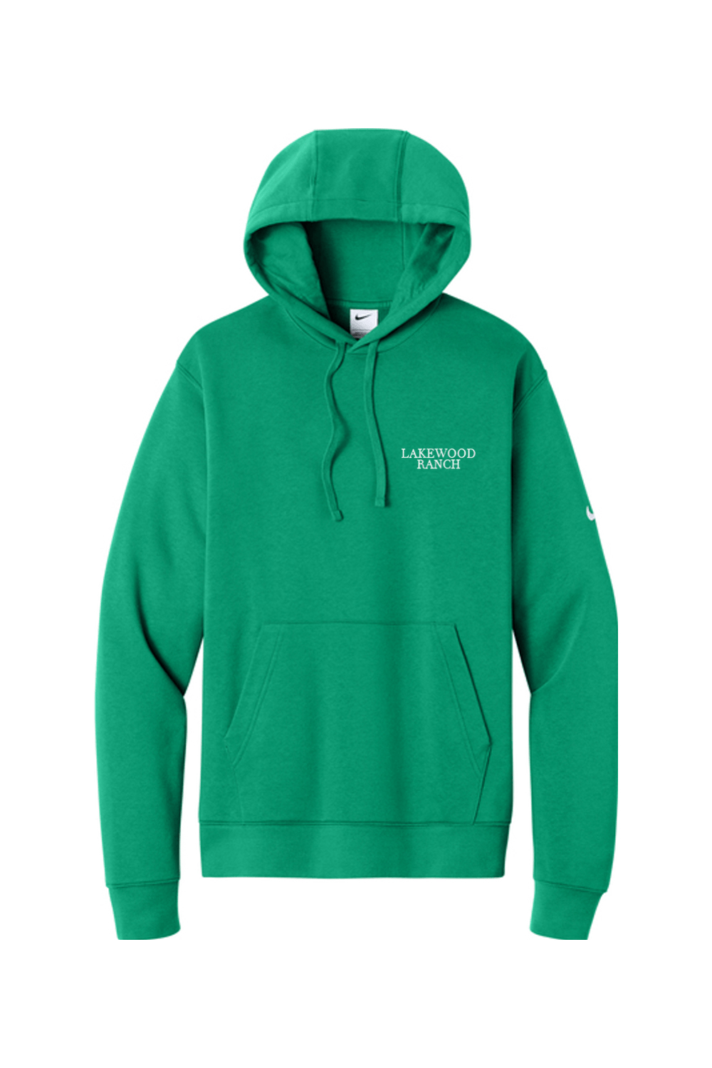 Lakewood Ranch Embroidered Nike Club Fleece Sleeve Swoosh Pullover Hoodie Signature Lacrosse