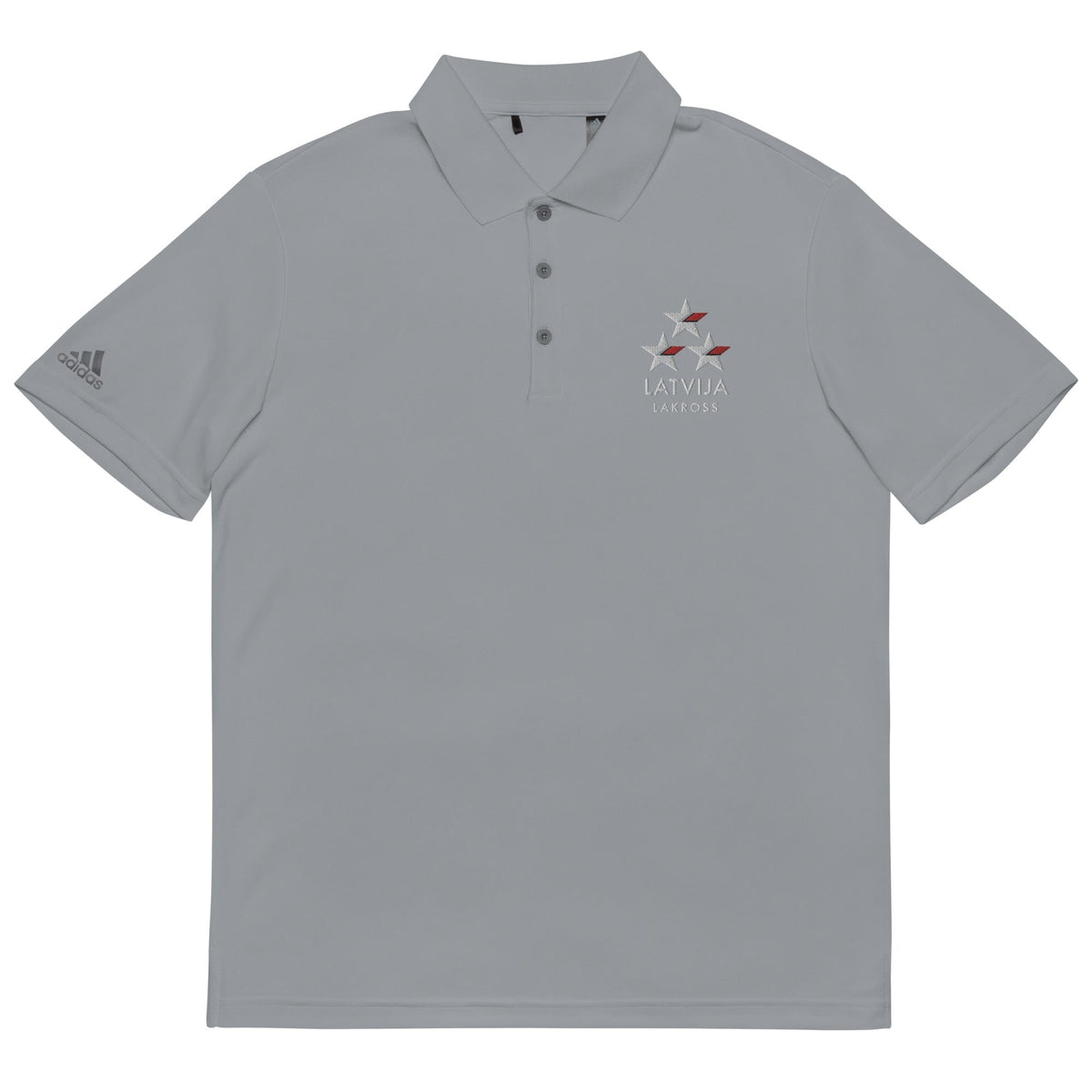 Latvija Lakross Adult Adidas Performance Polo Signature Lacrosse