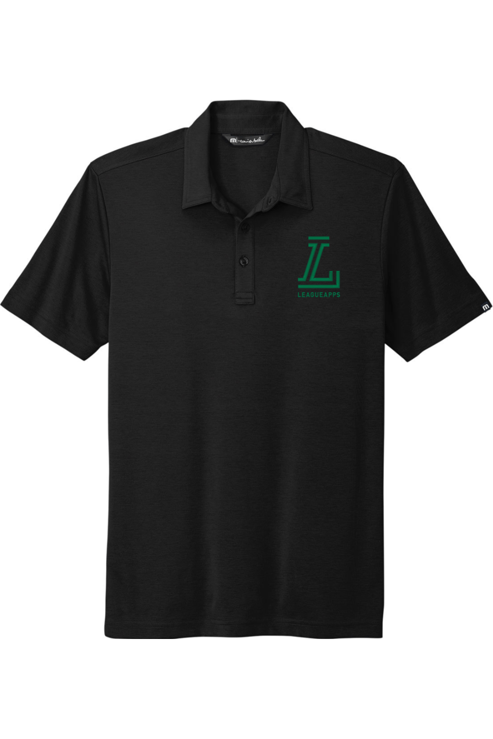League Apps Men's Embroidered Travis Mathew Oceanside Solid Polo Signature Lacrosse