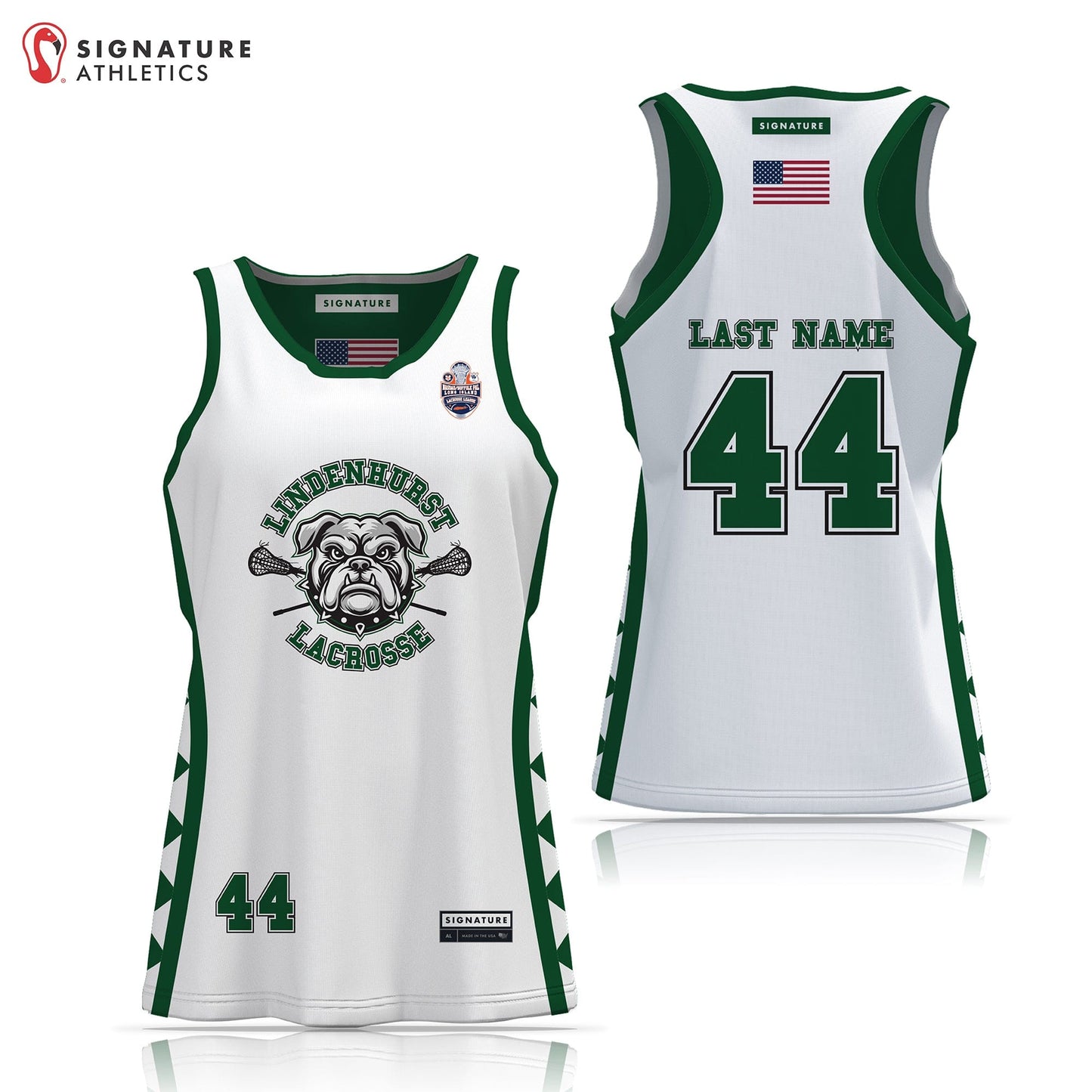 Lindenhurst Lacrosse Women's Reversible Game Pinnie Signature Lacrosse