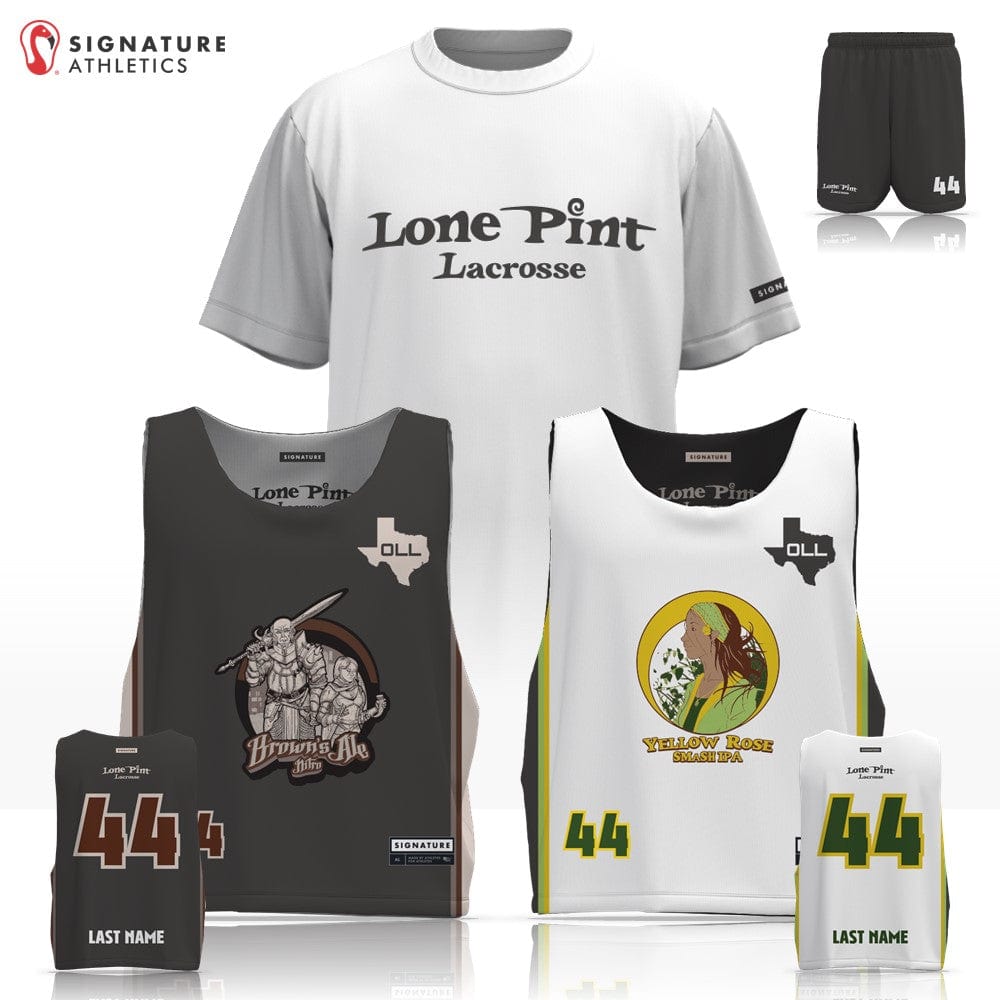 Lone Pint Lacrosse Men's 3 Piece Player Package: Lone Pint Signature Lacrosse