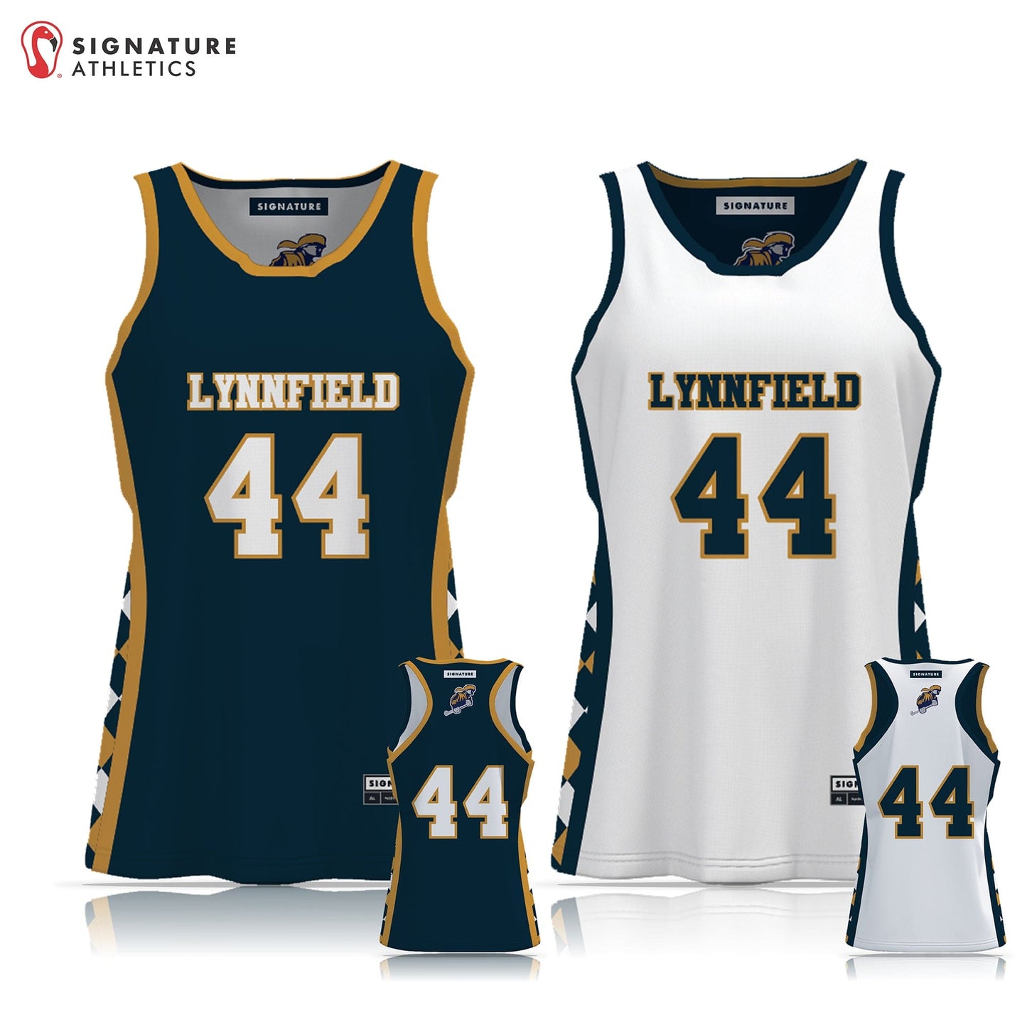 Lynnfield FH Women's Reversible Game Pinnie: 1/2 Signature Lacrosse