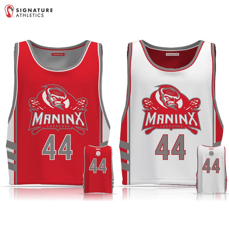 ManinX Lacrosse Men's Player Reversible Game Pinnie: 10U Signature Lacrosse