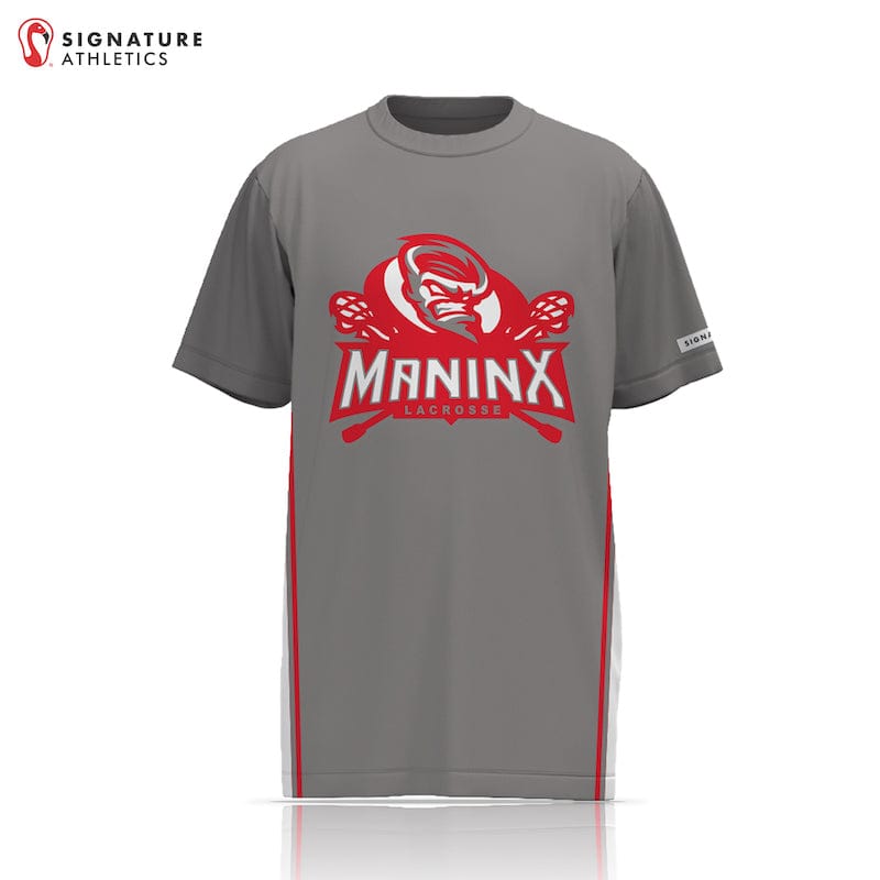 ManinX Lacrosse Men's Player Short Sleeve Shooting Shirt: 14U Signature Lacrosse