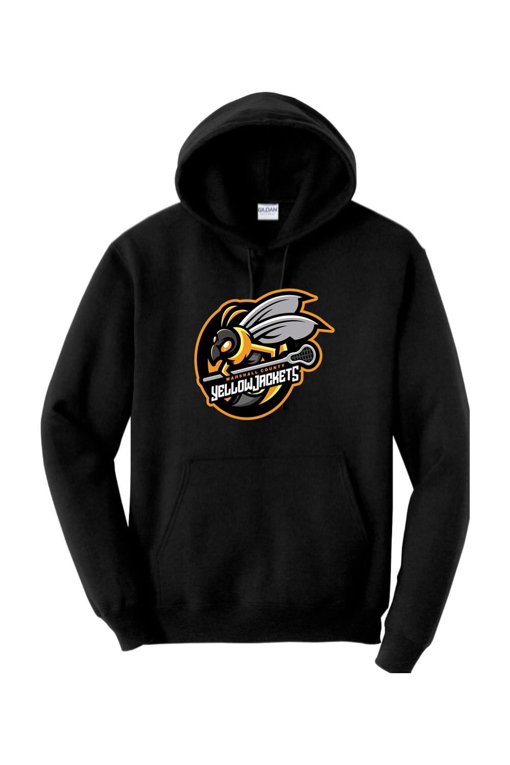 Marshall Yellow Jackets LC Adult Heavyweight Hoodie Signature Lacrosse