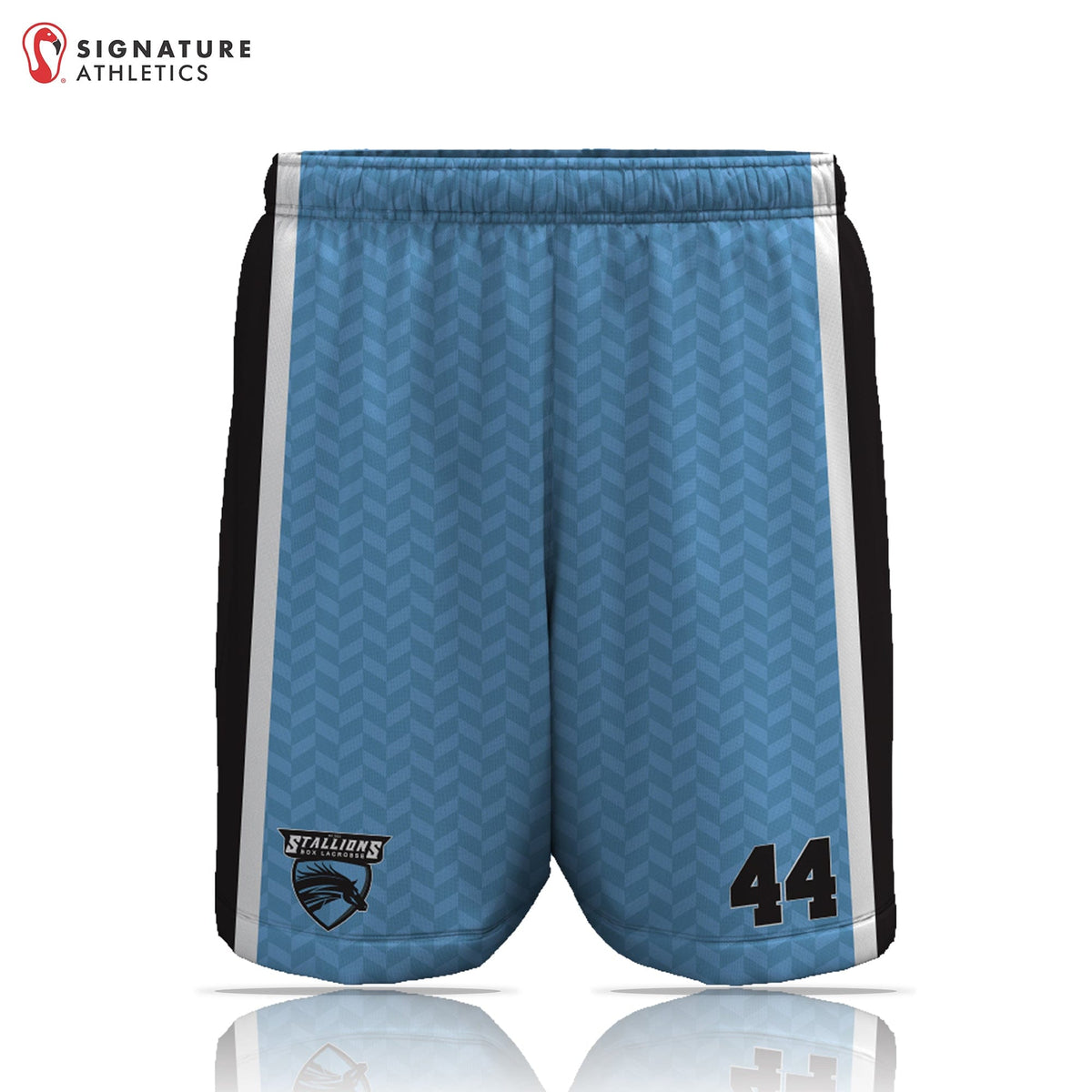 Mass Stallions Box Lacrosse Men's Player Game Shorts: Mass Box Signature Lacrosse
