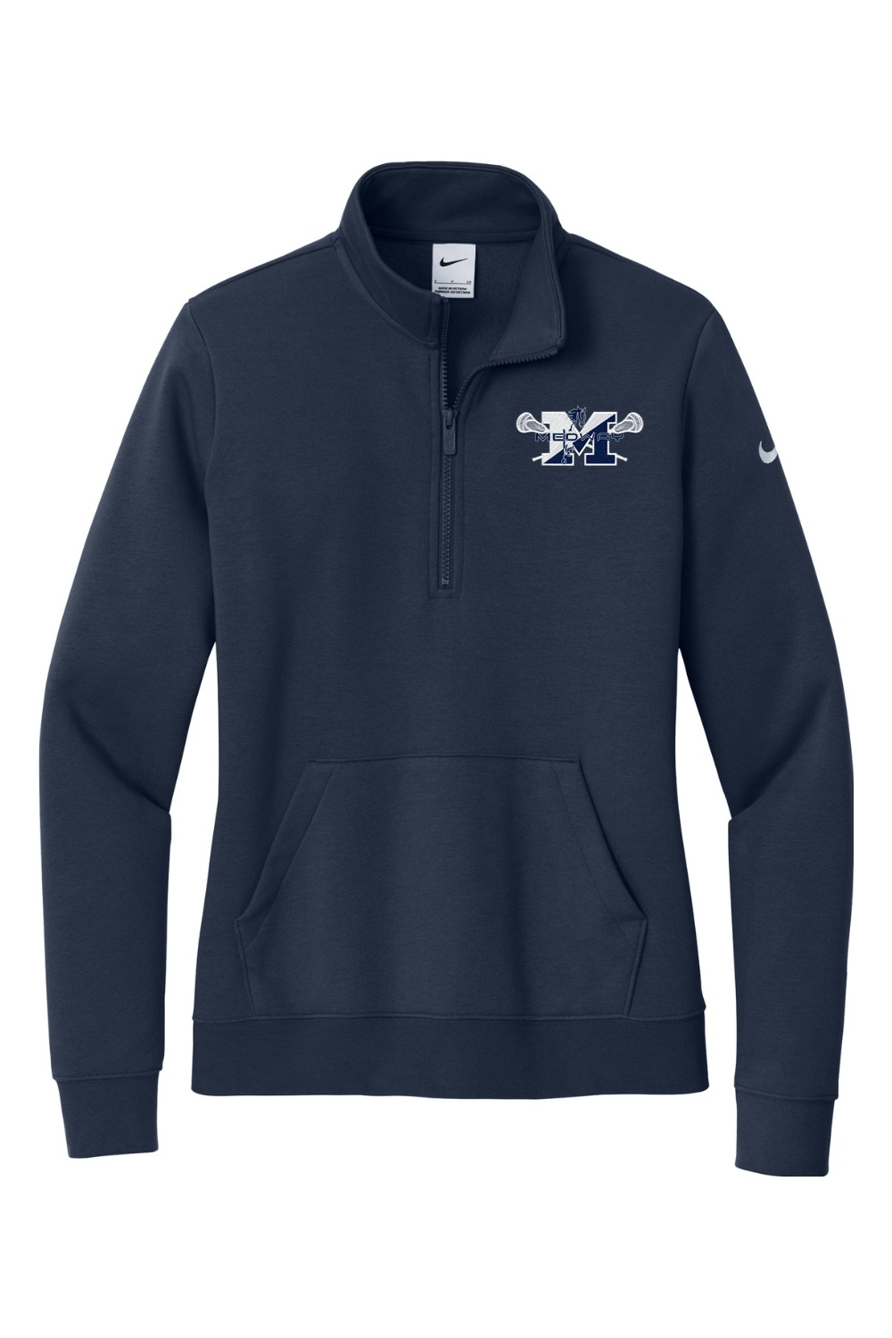 Medway Youth Lacrosse Ladies Club Fleee Sleeve Swoosh 1/2-Zip Signature Lacrosse