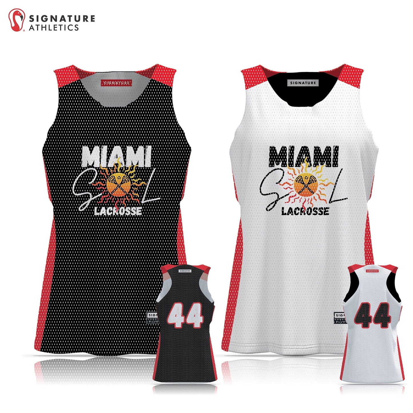 Miami SOL Women's Reversible Pinnie: SOL Signature Lacrosse