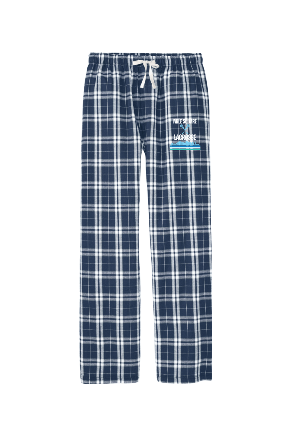 Mile Square Lacrosse Adult Men's Flannel Plaid Pants Signature Lacrosse
