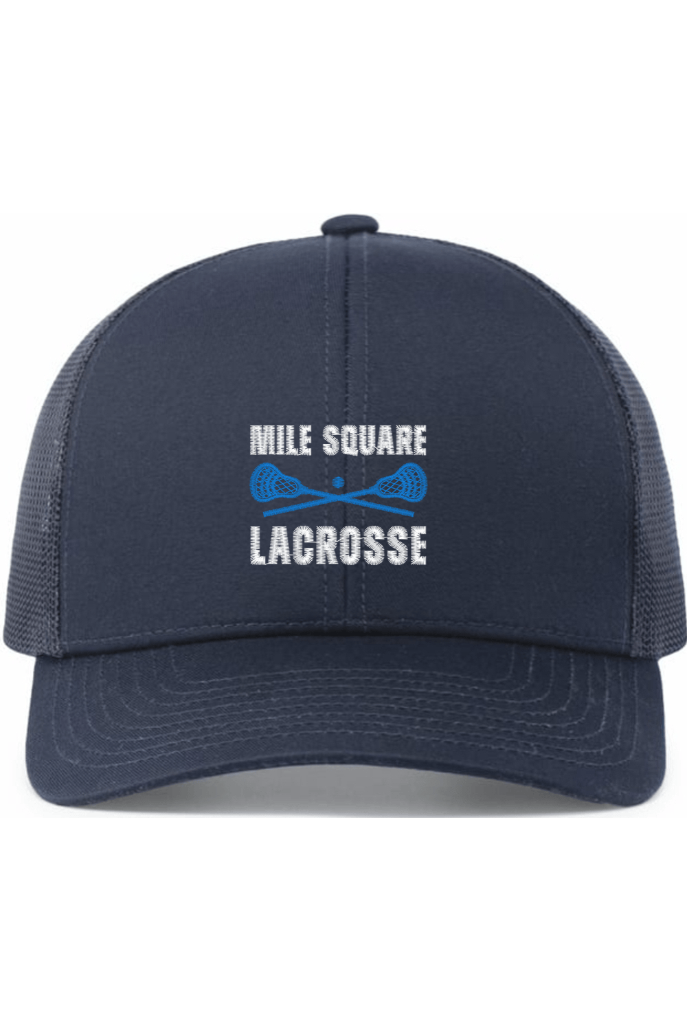 Mile Square Lacrosse Embroidered Trucker Hat Signature Lacrosse