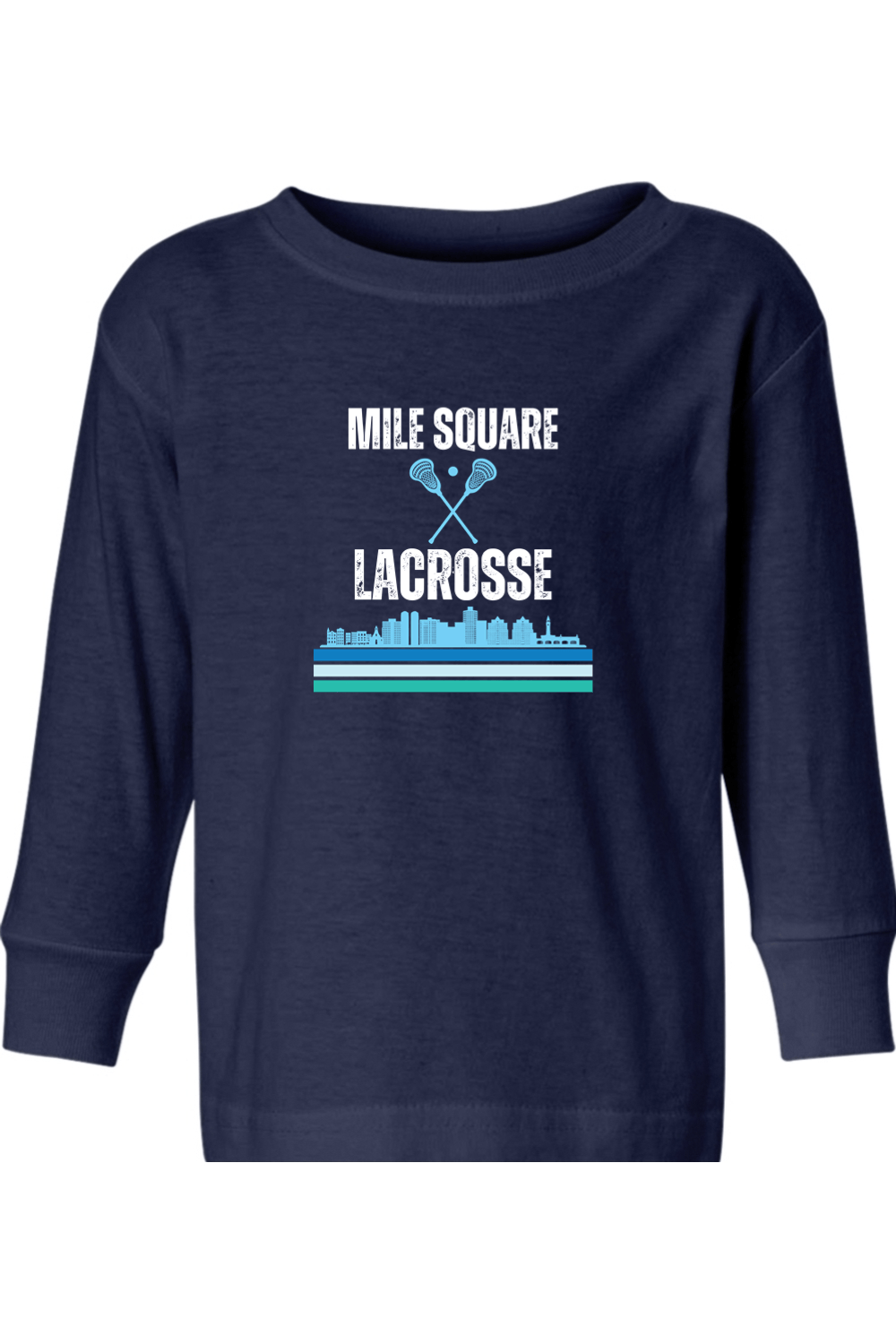 Mile Square Lacrosse Toddler Long Sleeve T-Shirt Signature Lacrosse