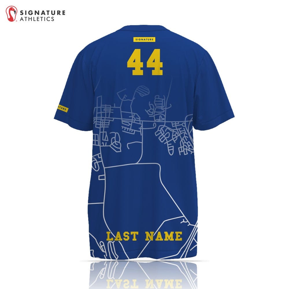 MOT Lacrosse Men's Player Short Sleeve Tech Tee Blueprint: MOT Lacrosse Signature Lacrosse