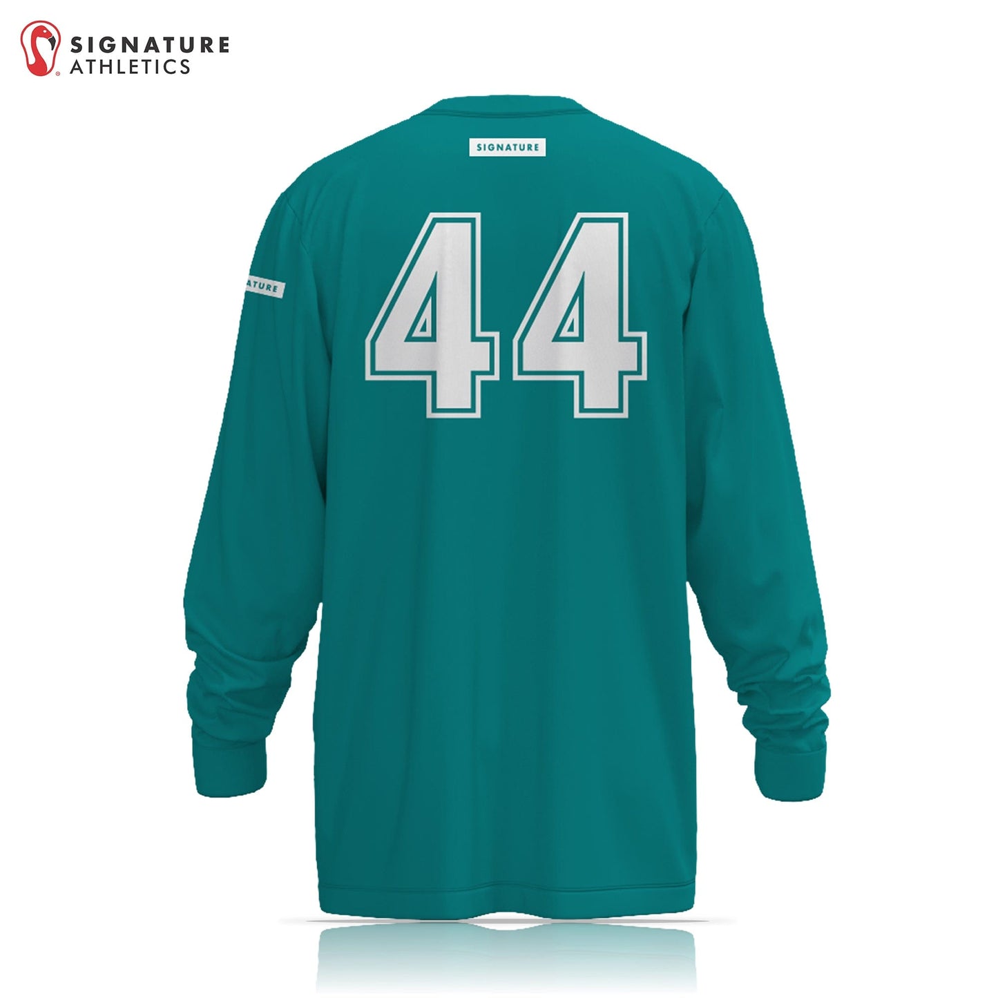 Mountain United Teal Men's Player Long Sleeve Goalie Shirt Signature Lacrosse