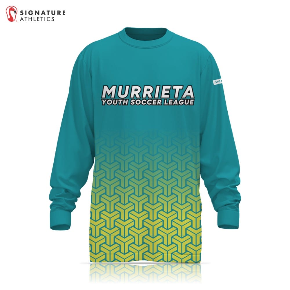 Murrieta Teal/Yellow Long Sleeve Goalie Tech Tee Signature Lacrosse