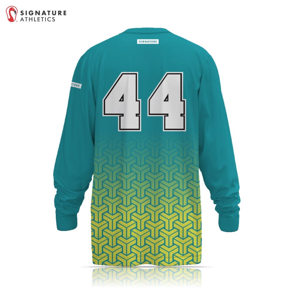 Murrieta Teal/Yellow Long Sleeve Goalie Tech Tee Signature Lacrosse