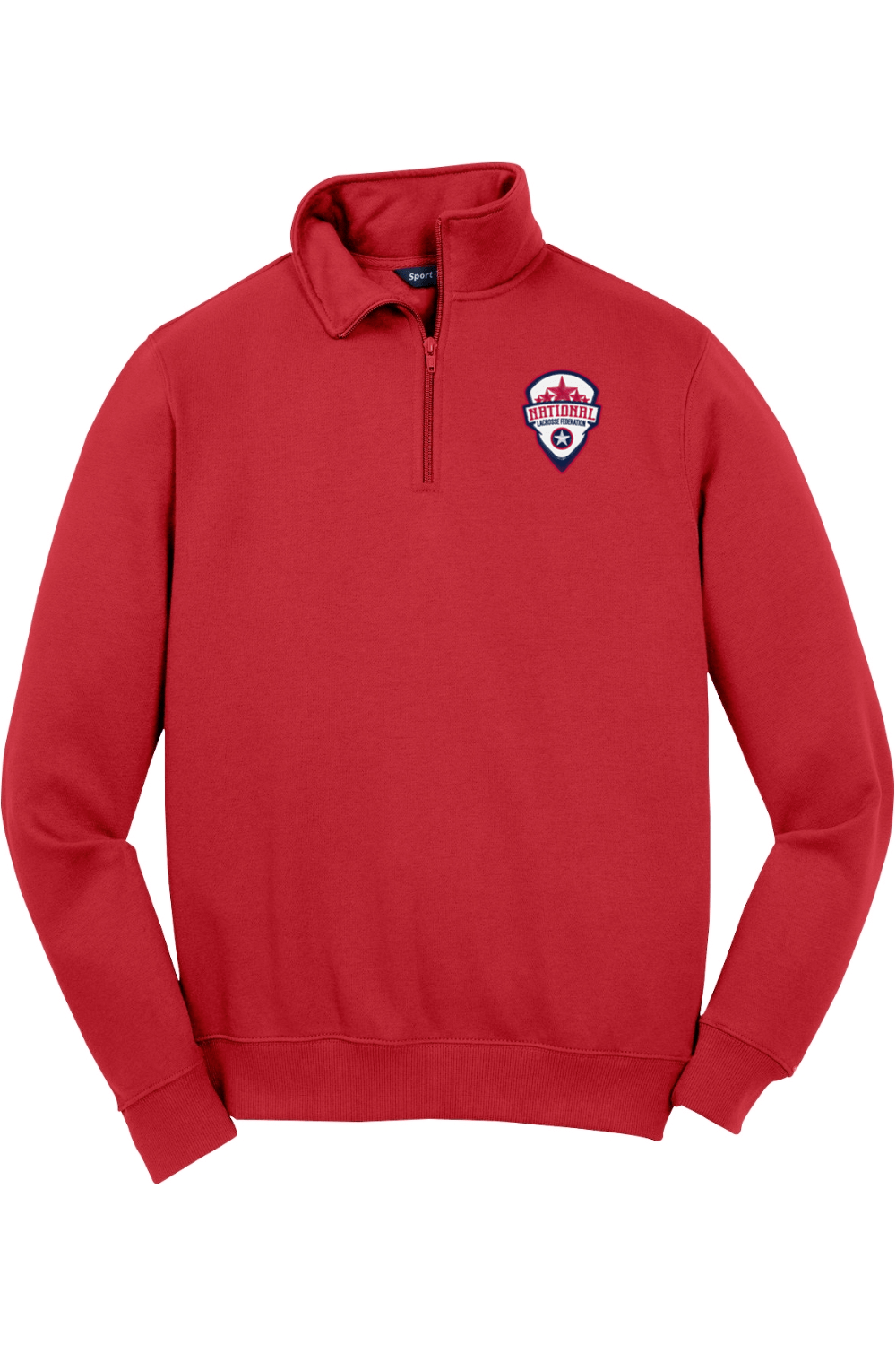 National Lacrosse Federation Adult Embroidered Quarter-Zip Pullover Signature Lacrosse