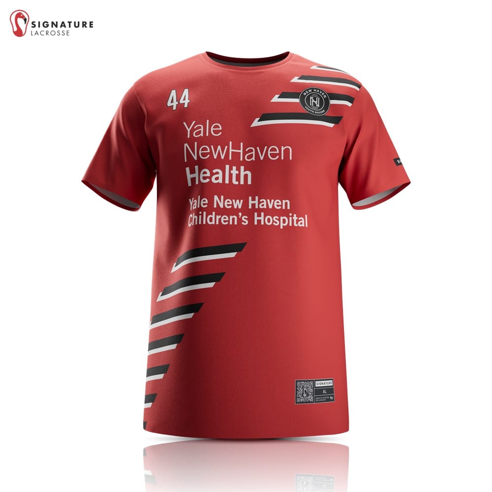 New Haven Unisex Player Red Short Sleeve Tech Tee Signature Lacrosse
