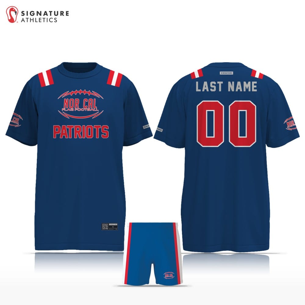 NorCal Flag Football New England Patriots Men's 2 Piece Player Package Signature Lacrosse