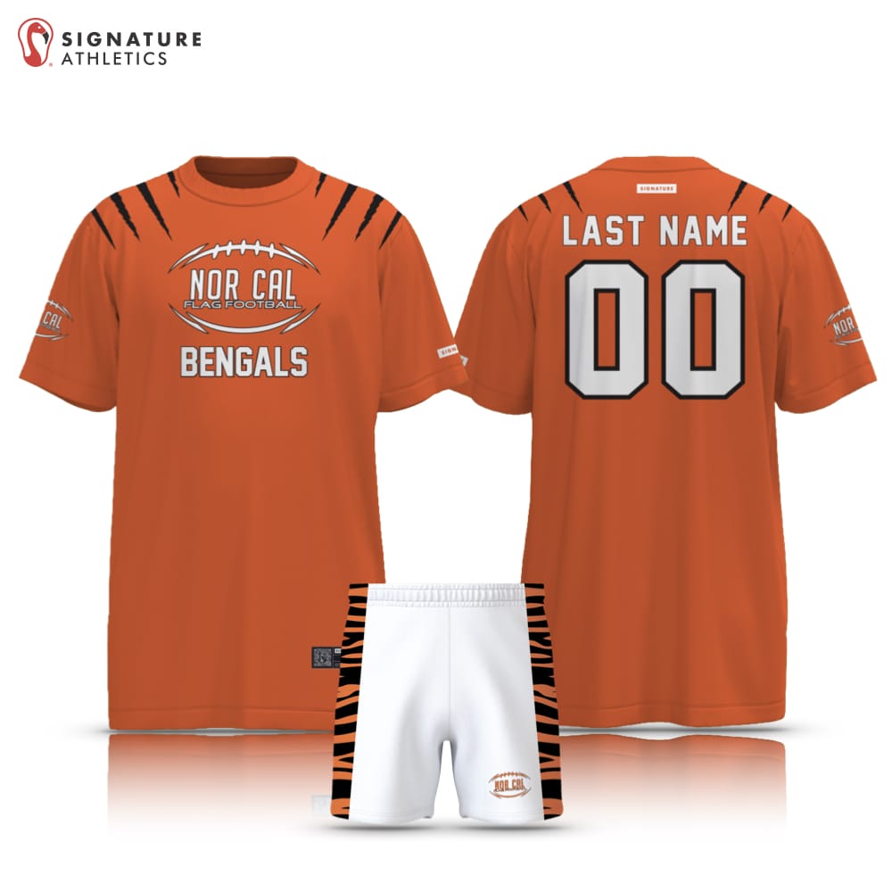 Norcal Flag Football Orange Cincinnati Bengals Men's 2 Piece Player Package Signature Lacrosse